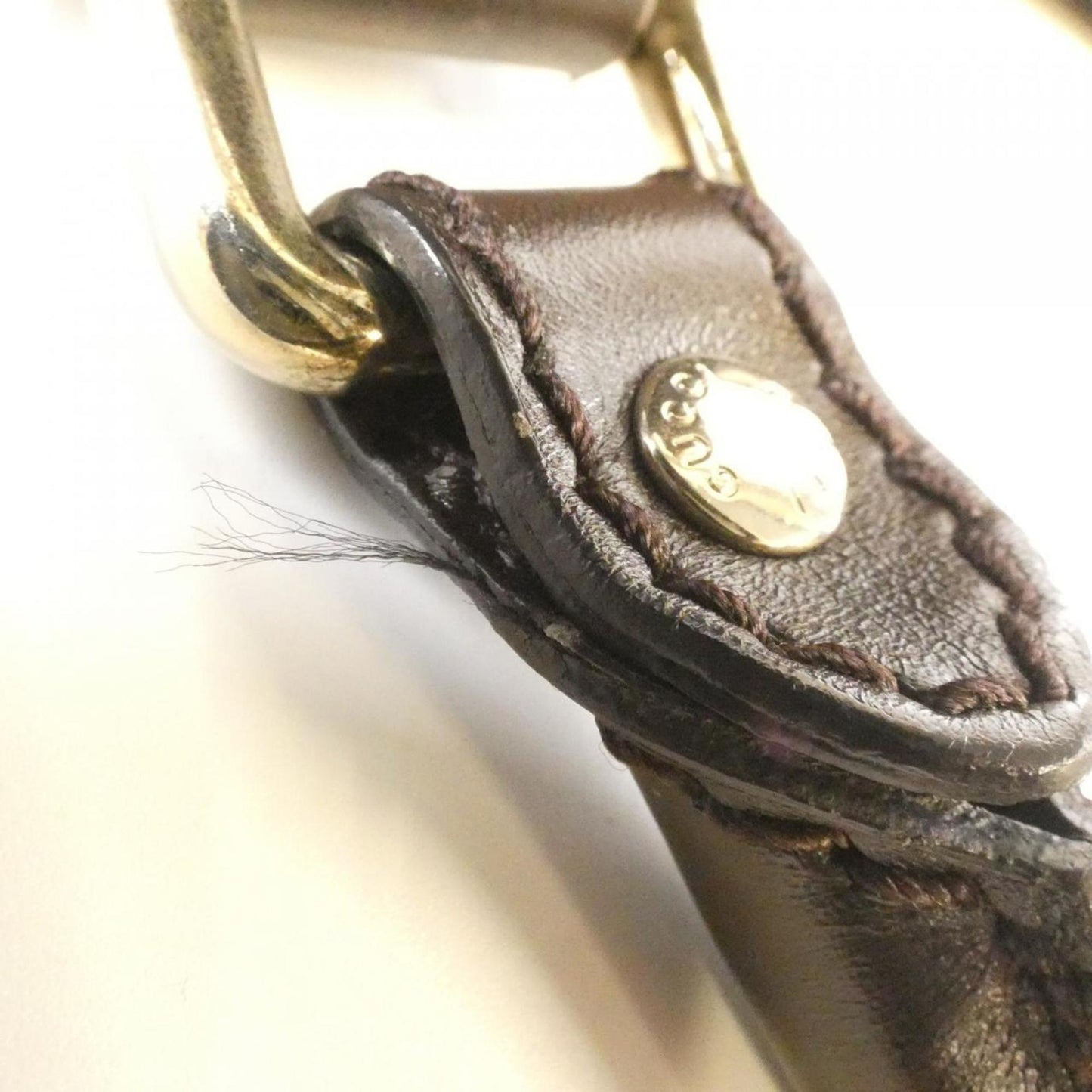 Gucci Beige Dark Brown Gg Canvas Handbag ( )