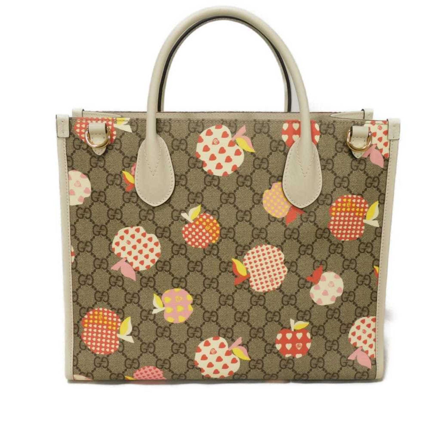 Gucci Beige Gg Supreme Leather Shoulder Bag Tote Bag ( )