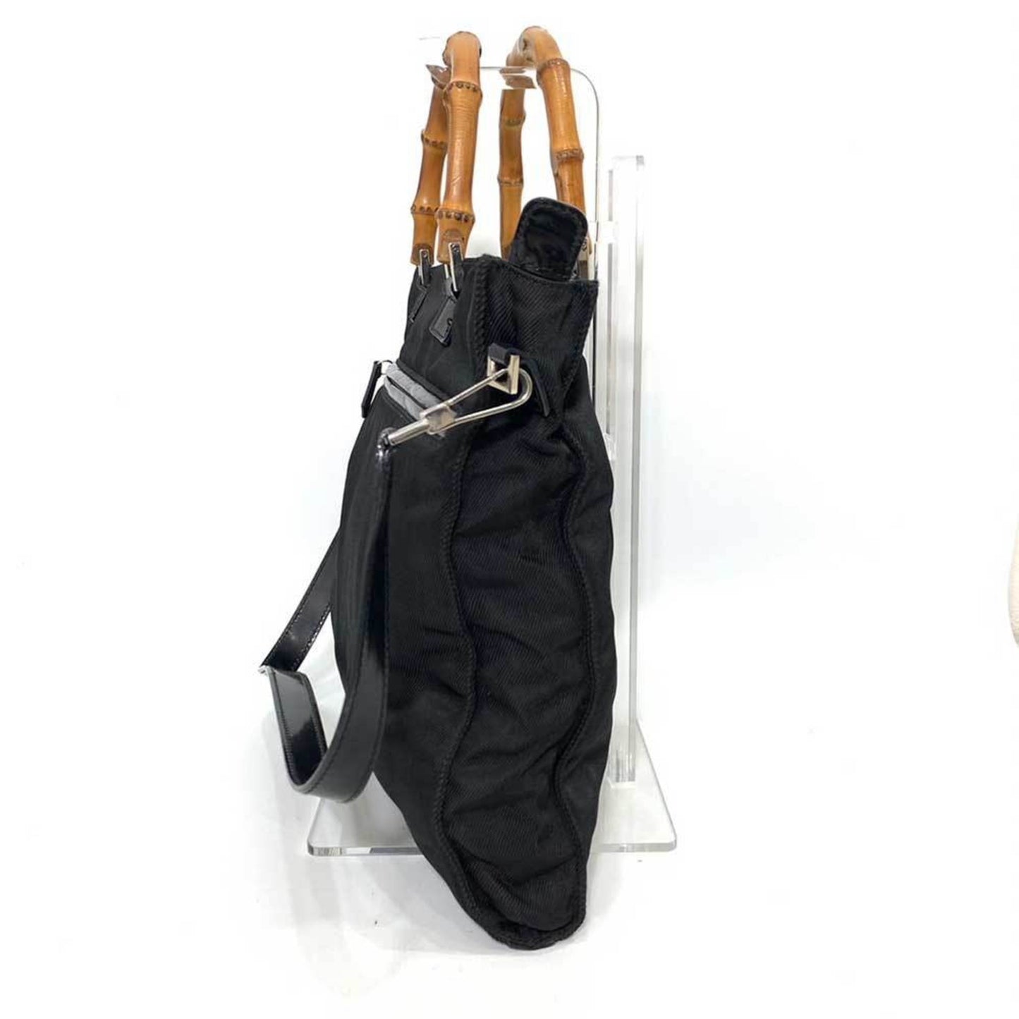 Gucci Nylon Leather Canvas Shoulder Bag