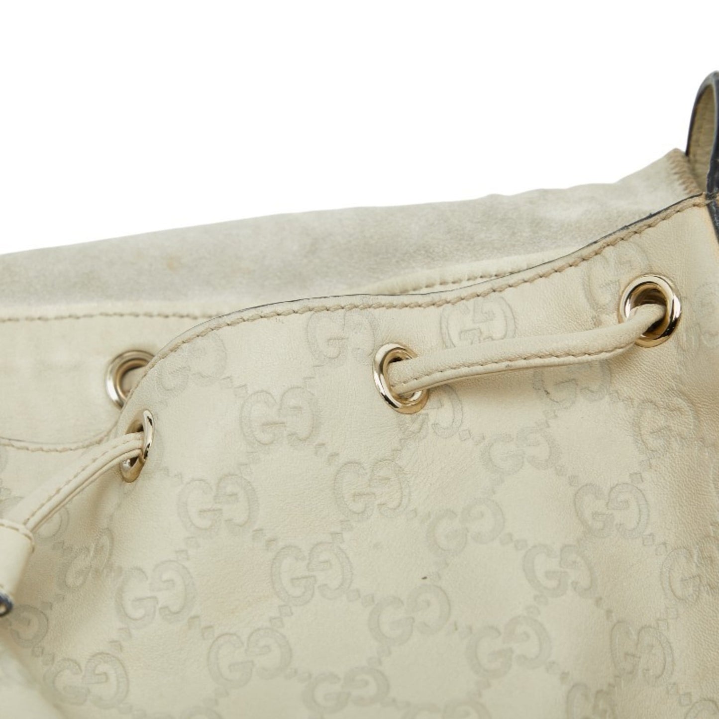 Gucci Ivory White Leather Shoulder Bag ( )