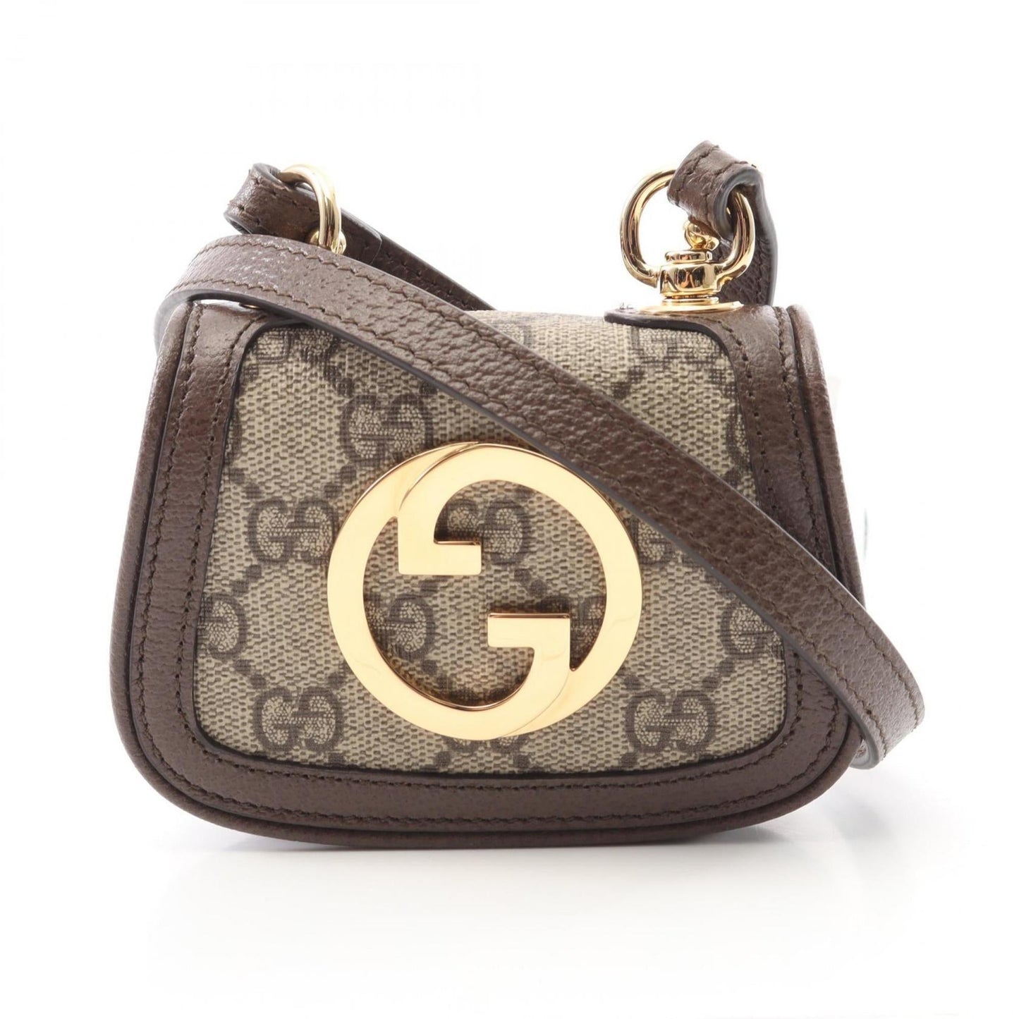 Gucci Beige Brown Pvc Leather Shoulder Bag ( )