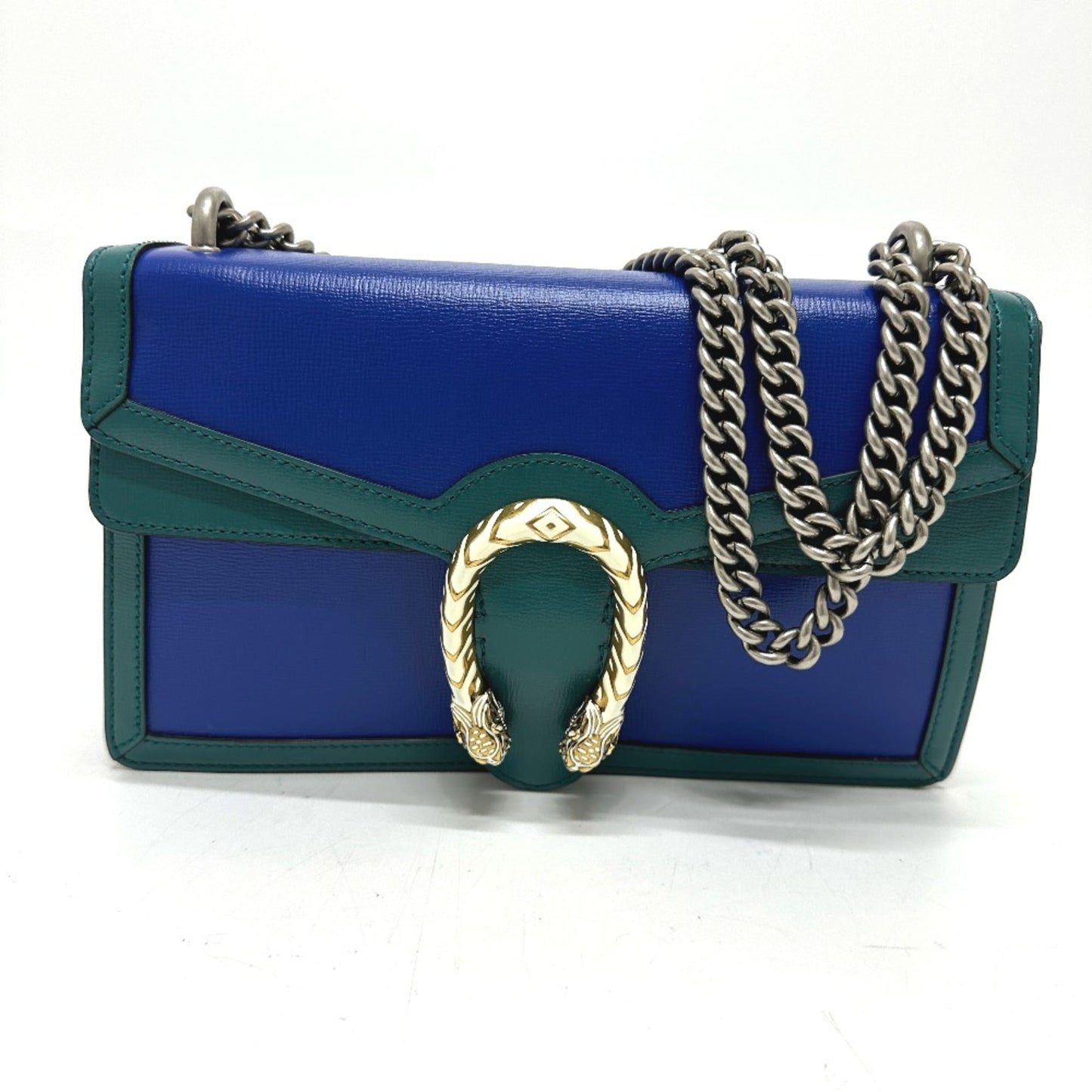 Gucci Blue Leather Shoulder Bag ( )