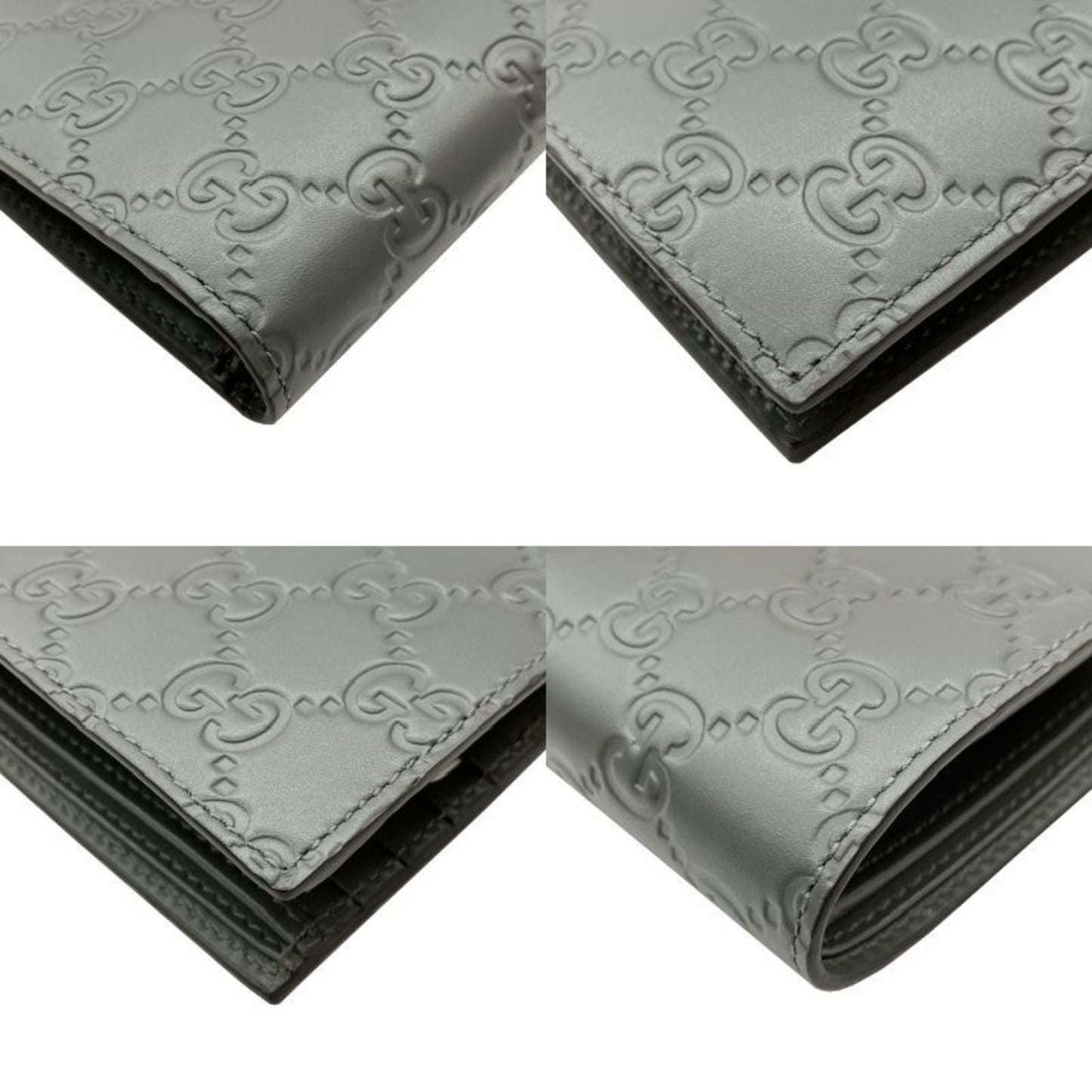 Gucci Gray Leather Wallet (Bi-Fold) ( )
