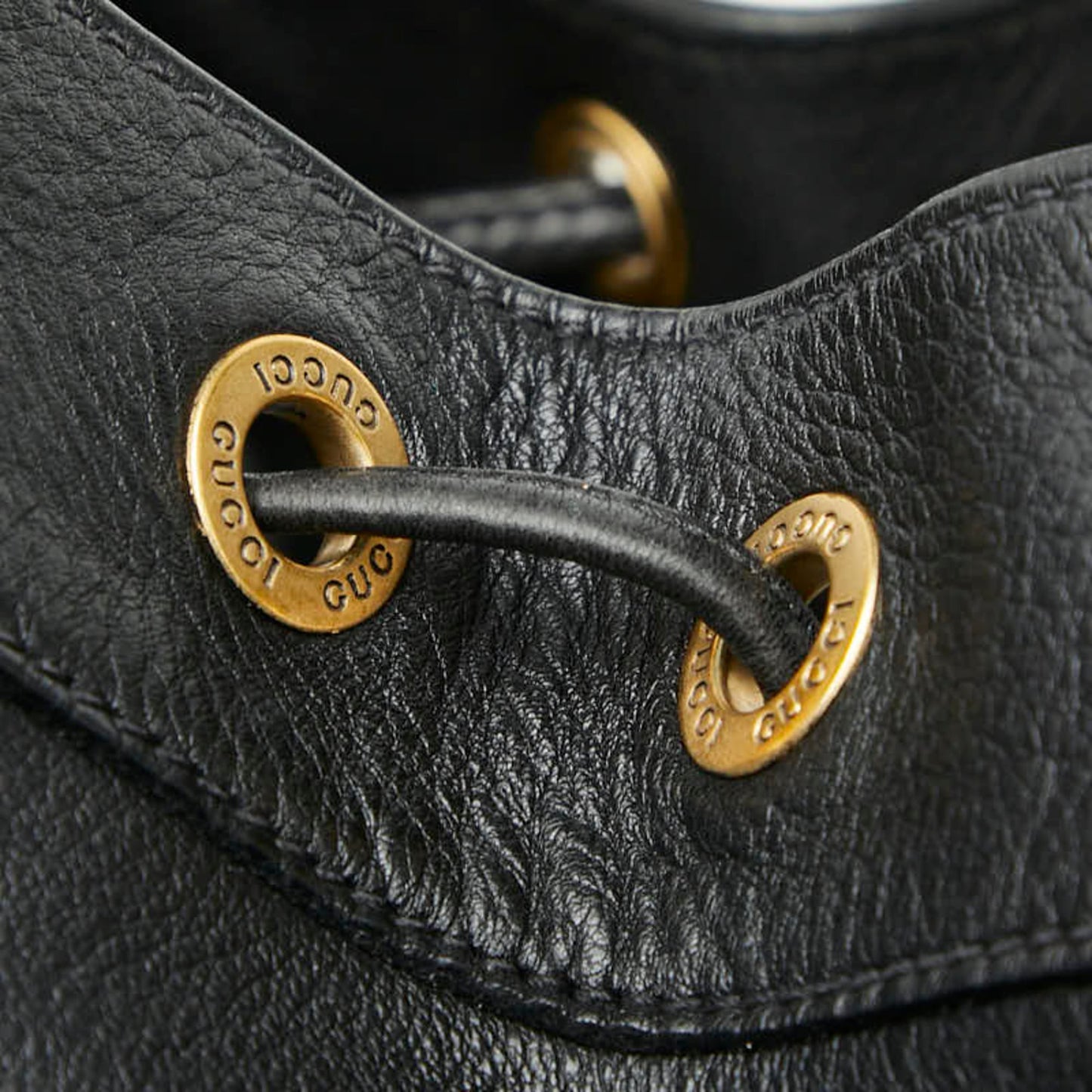 Gucci Black Leather Shoulder Bag Sling Bag ( )