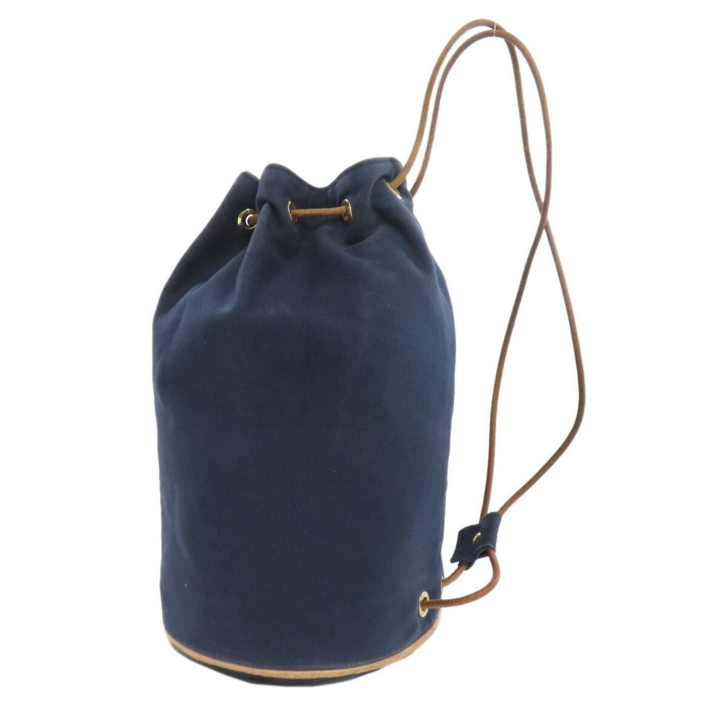 Hermes Navy Cotton Shoulder Bag ( )