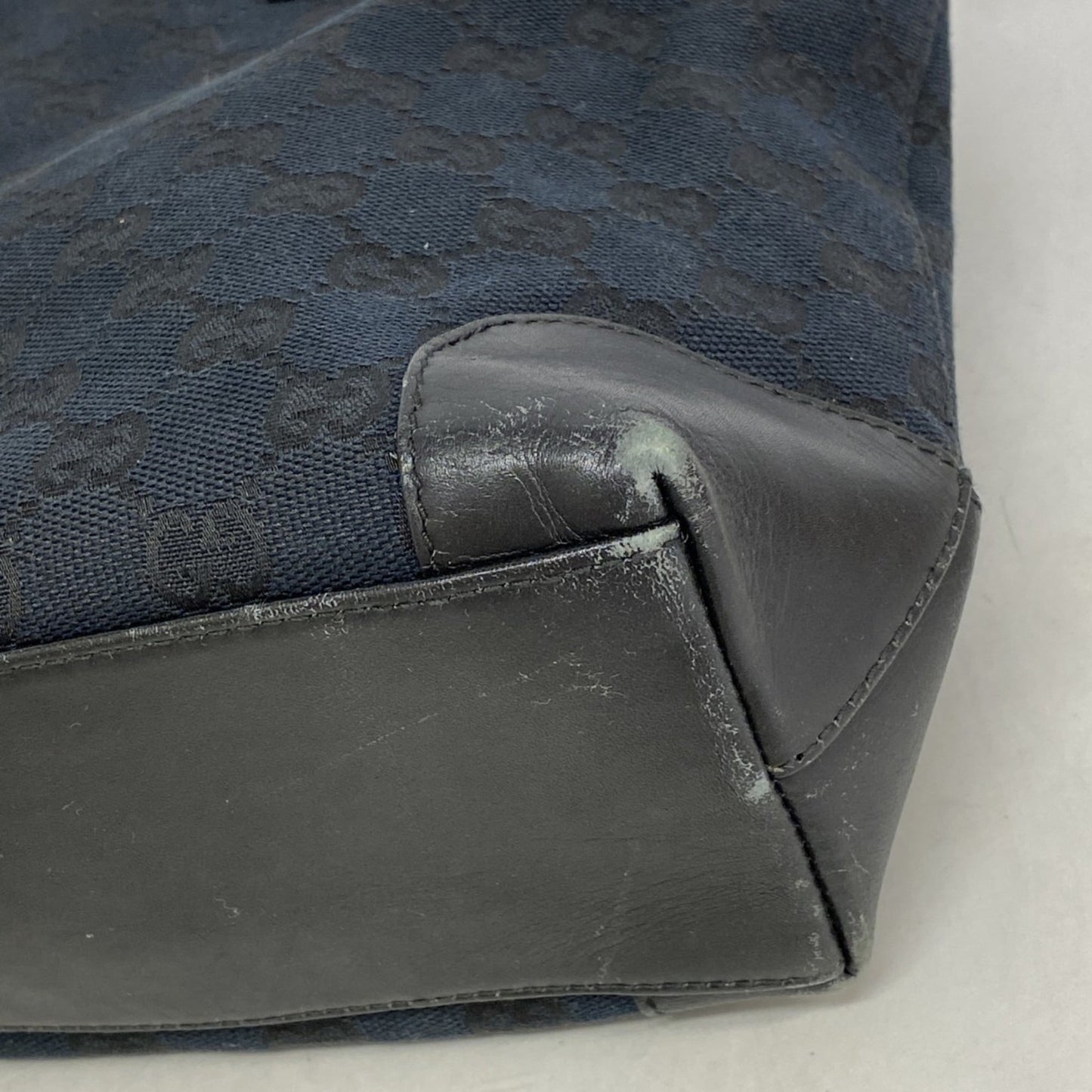 Gucci Black Canvas Tote Bag ( )