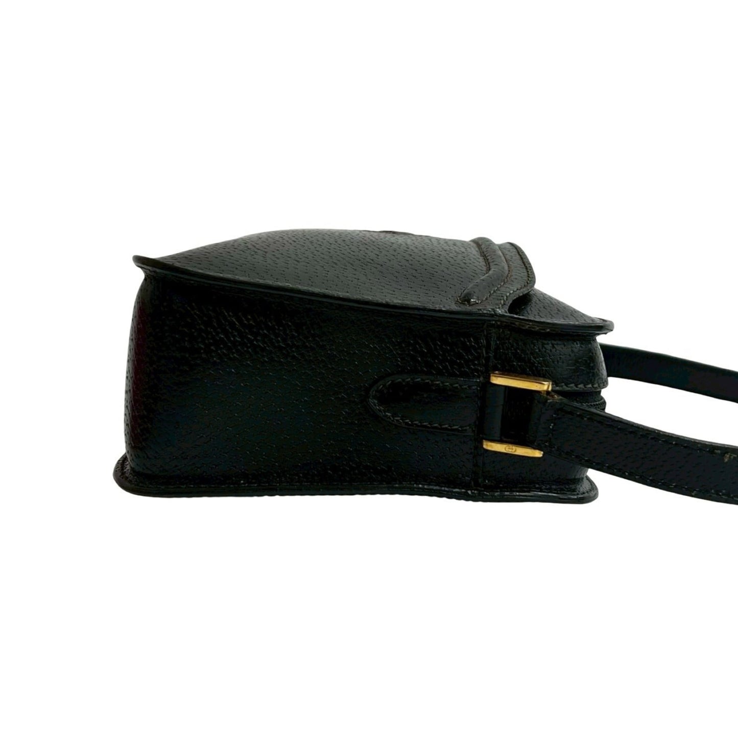 Gucci Black Leather Pochette Shoulder Bag ( )