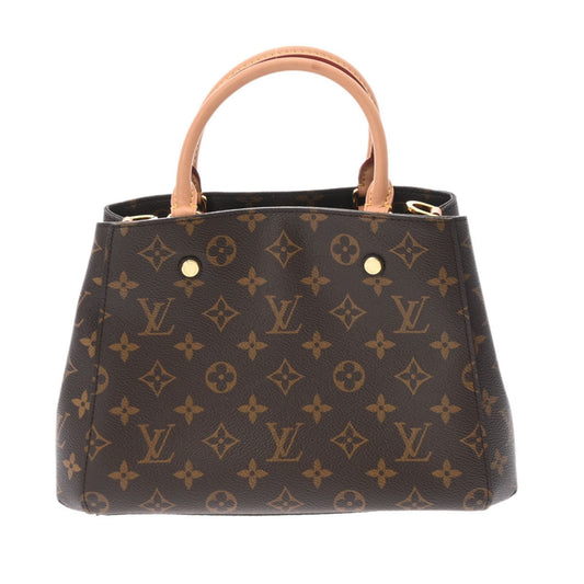 LOUIS VUITTON Monogram Montaigne BB Brown M41055 Ladies Canvas Bag