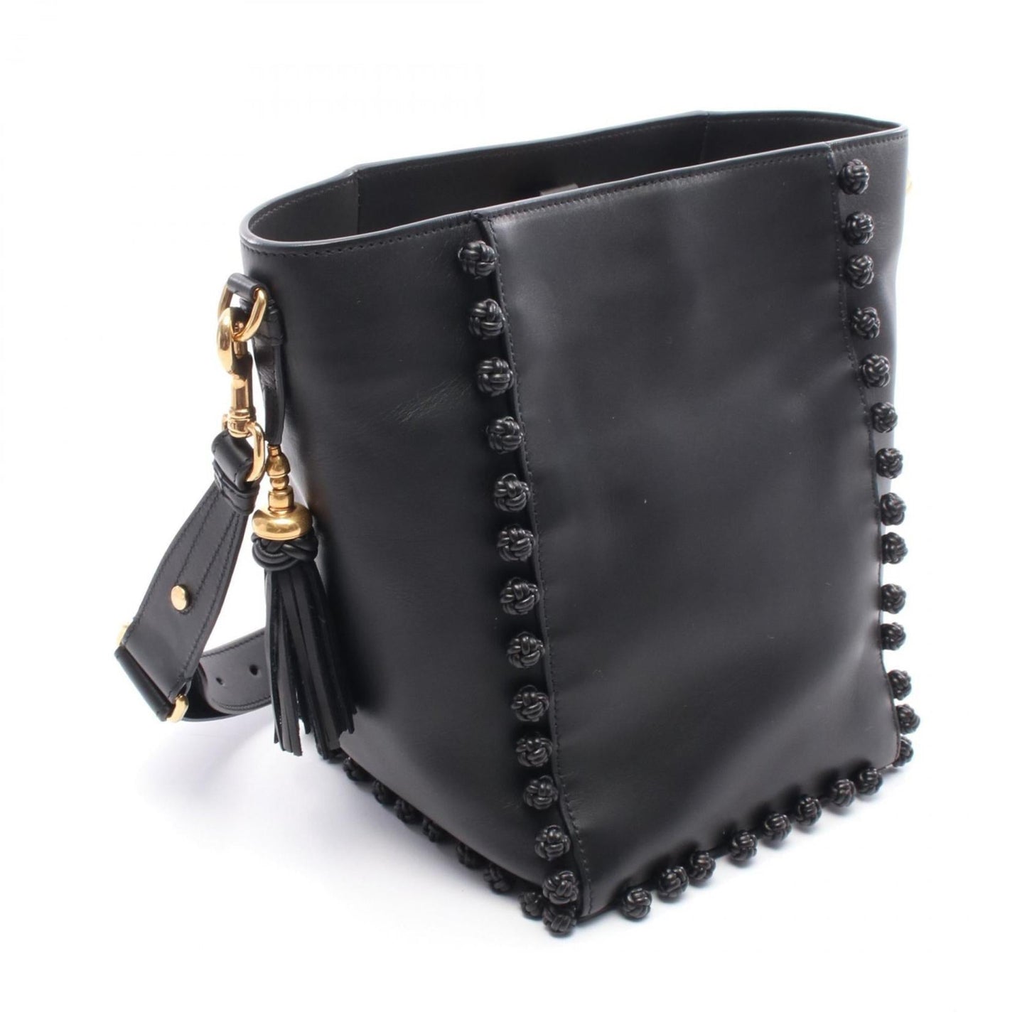 Christian Dior Black Leather Shoulder Bag ()