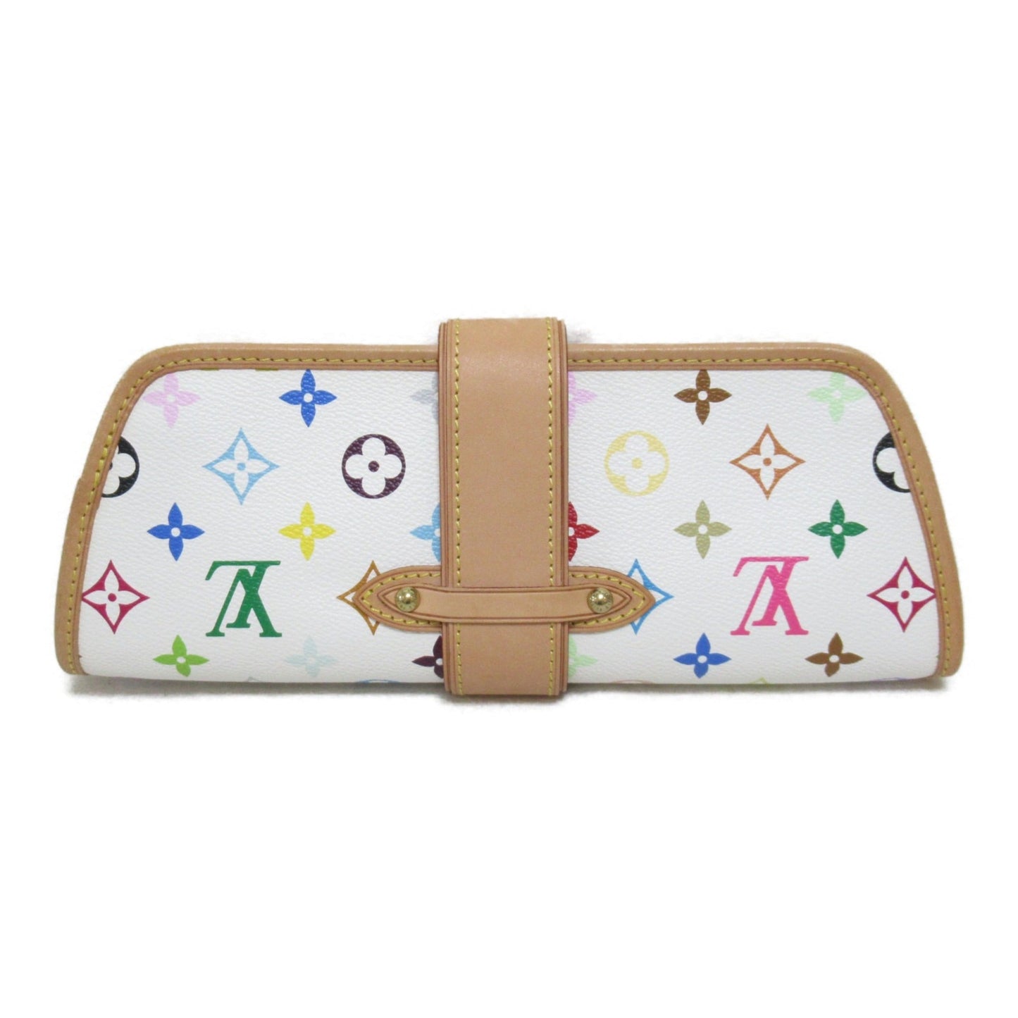 LOUIS VUITTON Shirley handbag Mulch color Blanc Monogram Multicolore PVC coated canvas