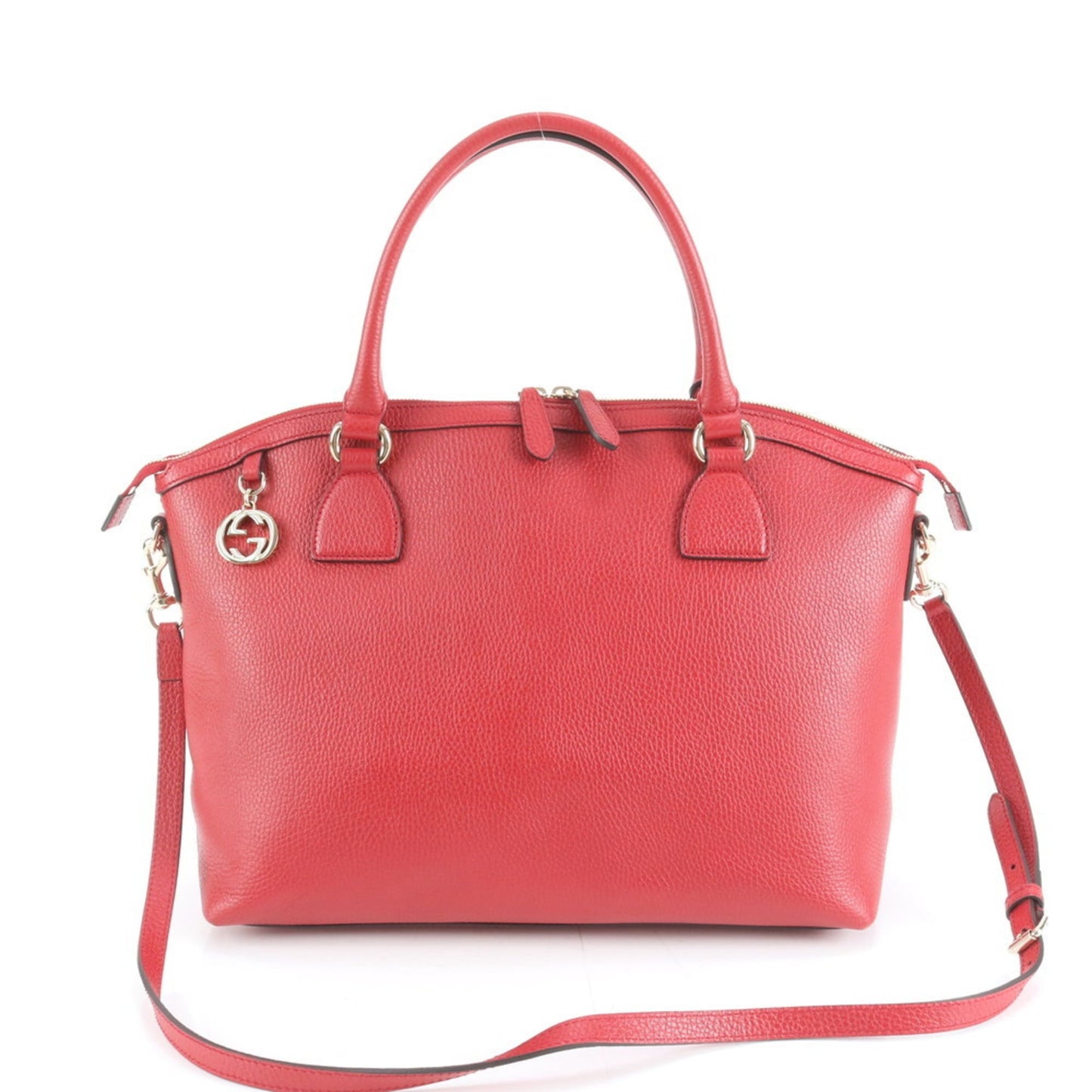 Gucci Red Color Leather Shoulder Bag ( )