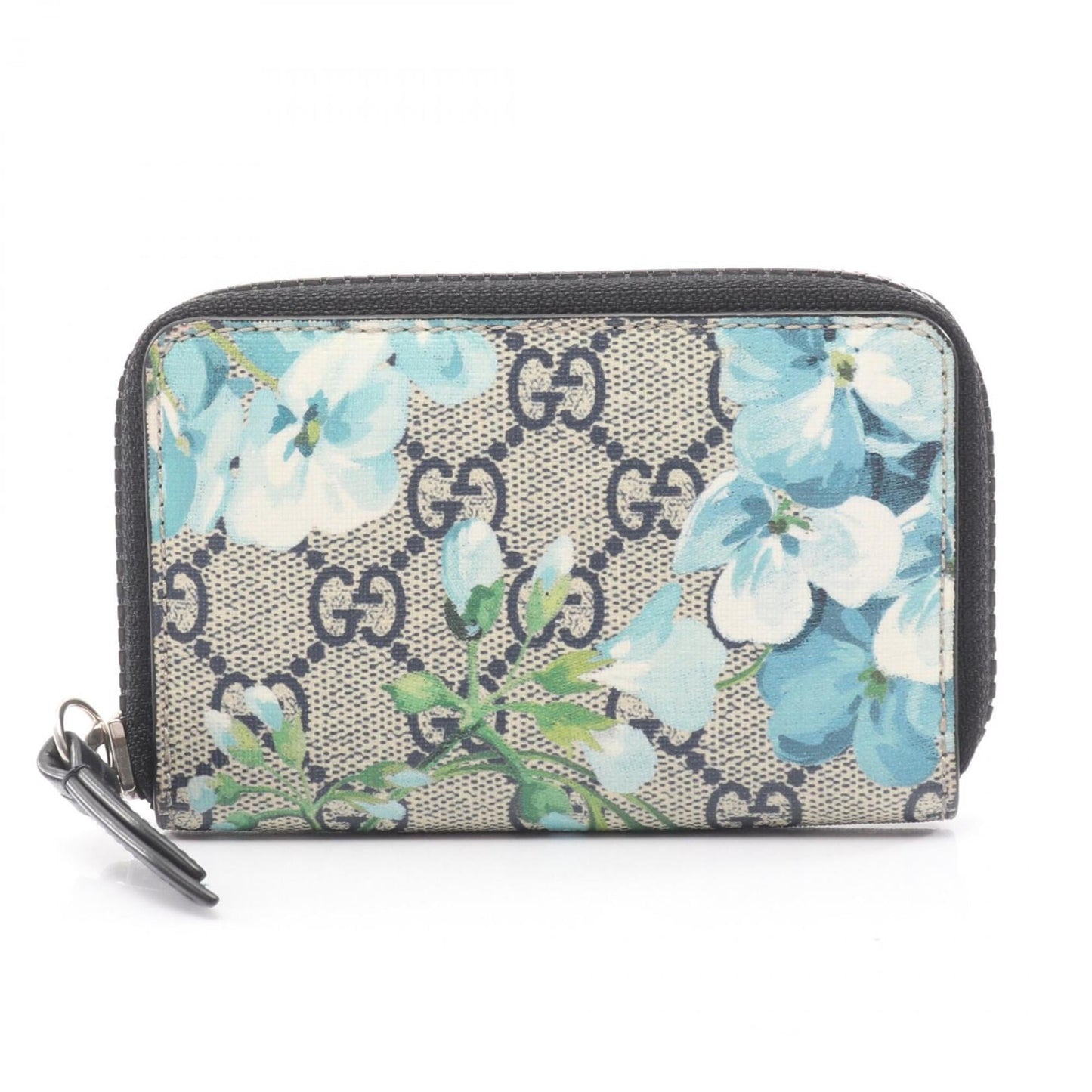 Gucci Blue Green Ivory Canvas Pvc Long Wallet (Bi-Fold) ( )