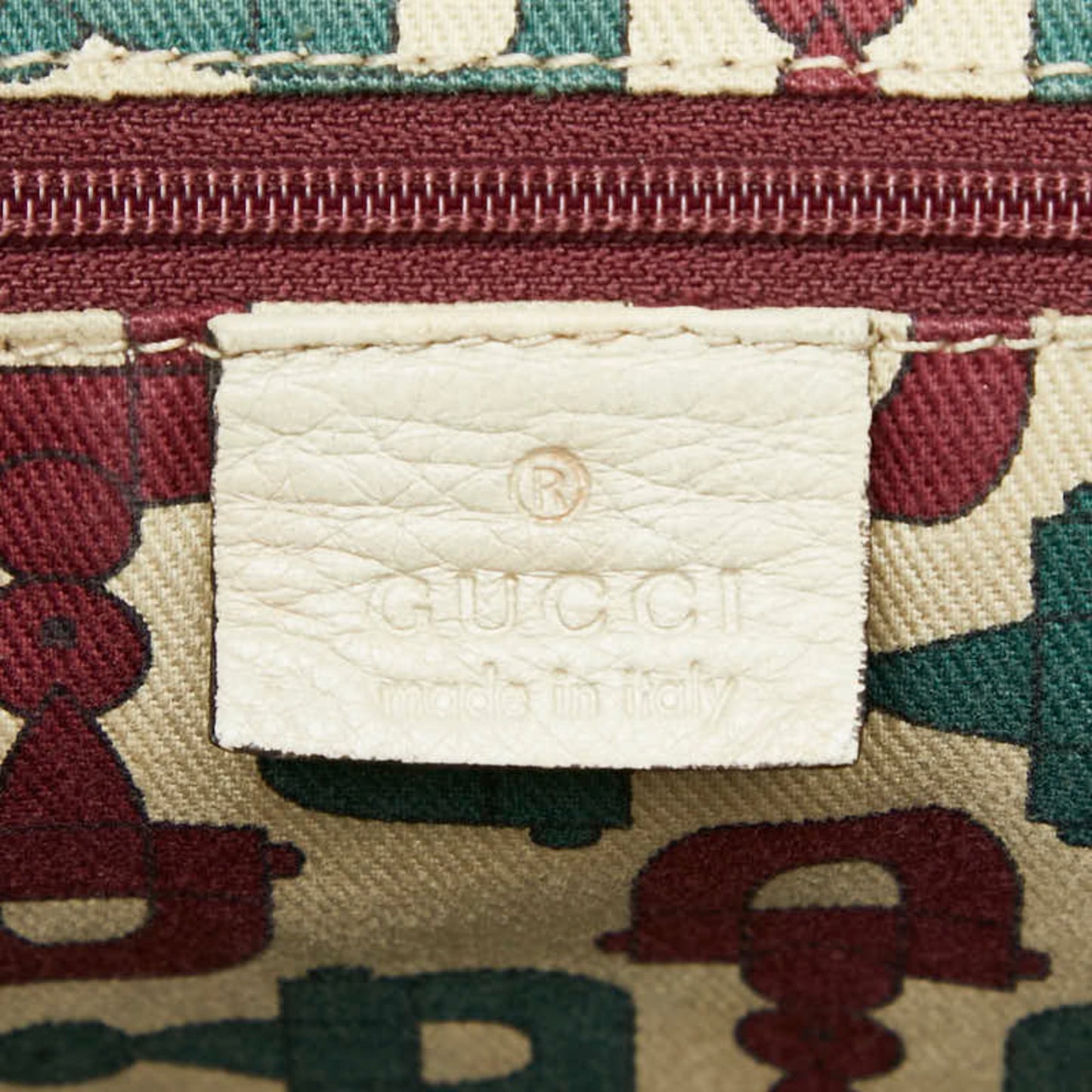 Gucci Ivory White Leather Shoulder Bag ( )