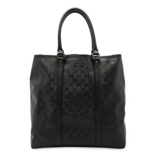 Gucci Black Pvc Leather Shoulder Bag Tote Bag ( )