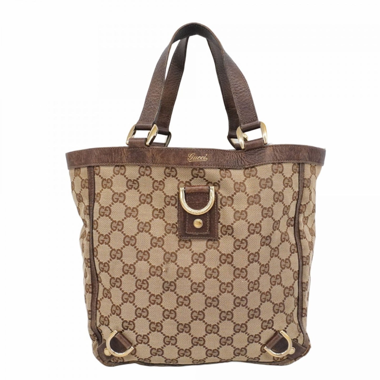 Gucci Brown Canvas Handbag ( )