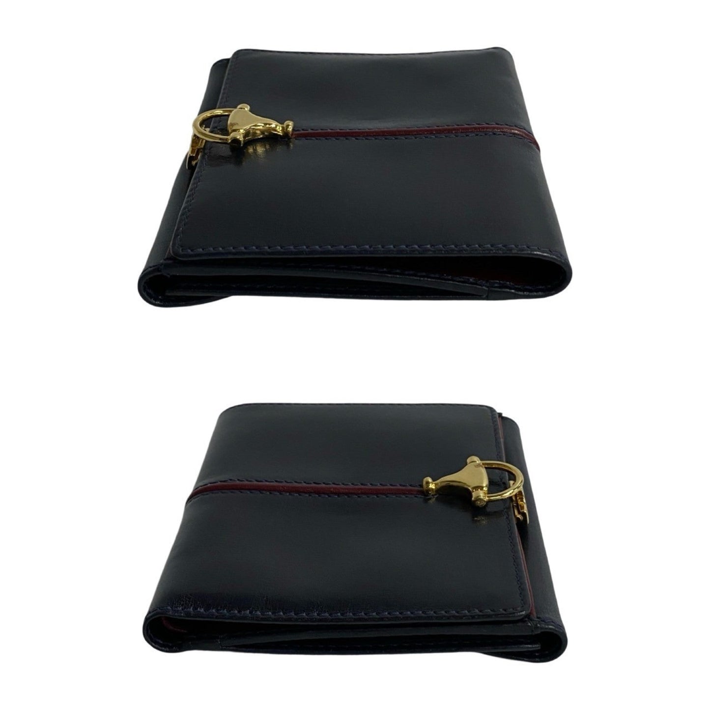 Gucci Navy Wine Leather Wallet (Bi-Fold) ( )