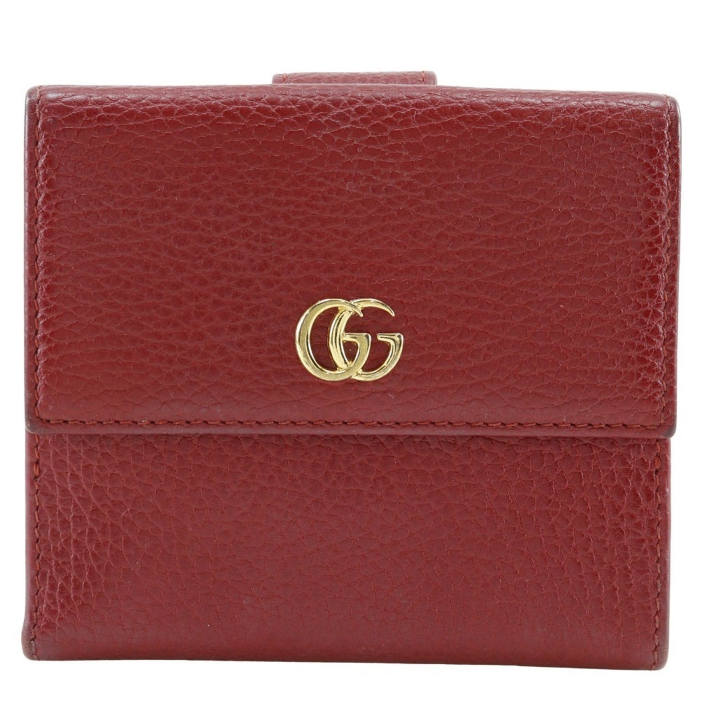 Gucci Red Color Leather Wallet (Bi-Fold) ( )