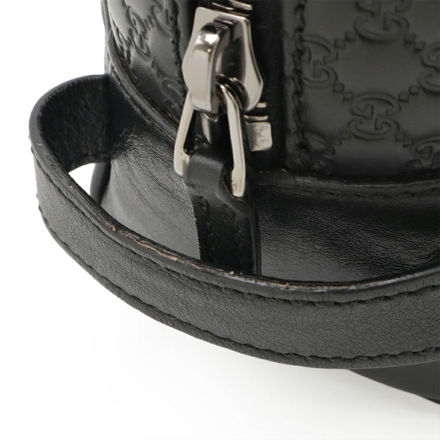 Gucci Black Leather Clutch Bag Handbag ( )