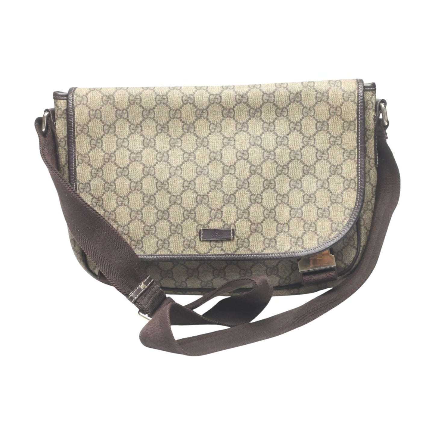 Gucci Brown Gg Plus Shoulder Bag ( )
