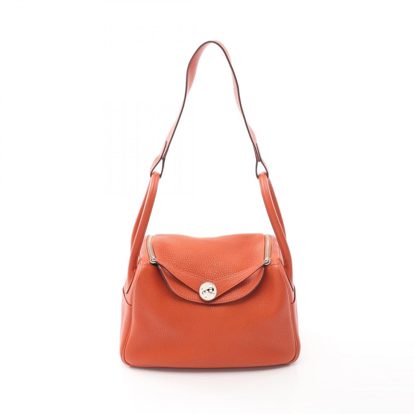 Hermes Brown Taurillon Clemence Leather Shoulder Bag ( )