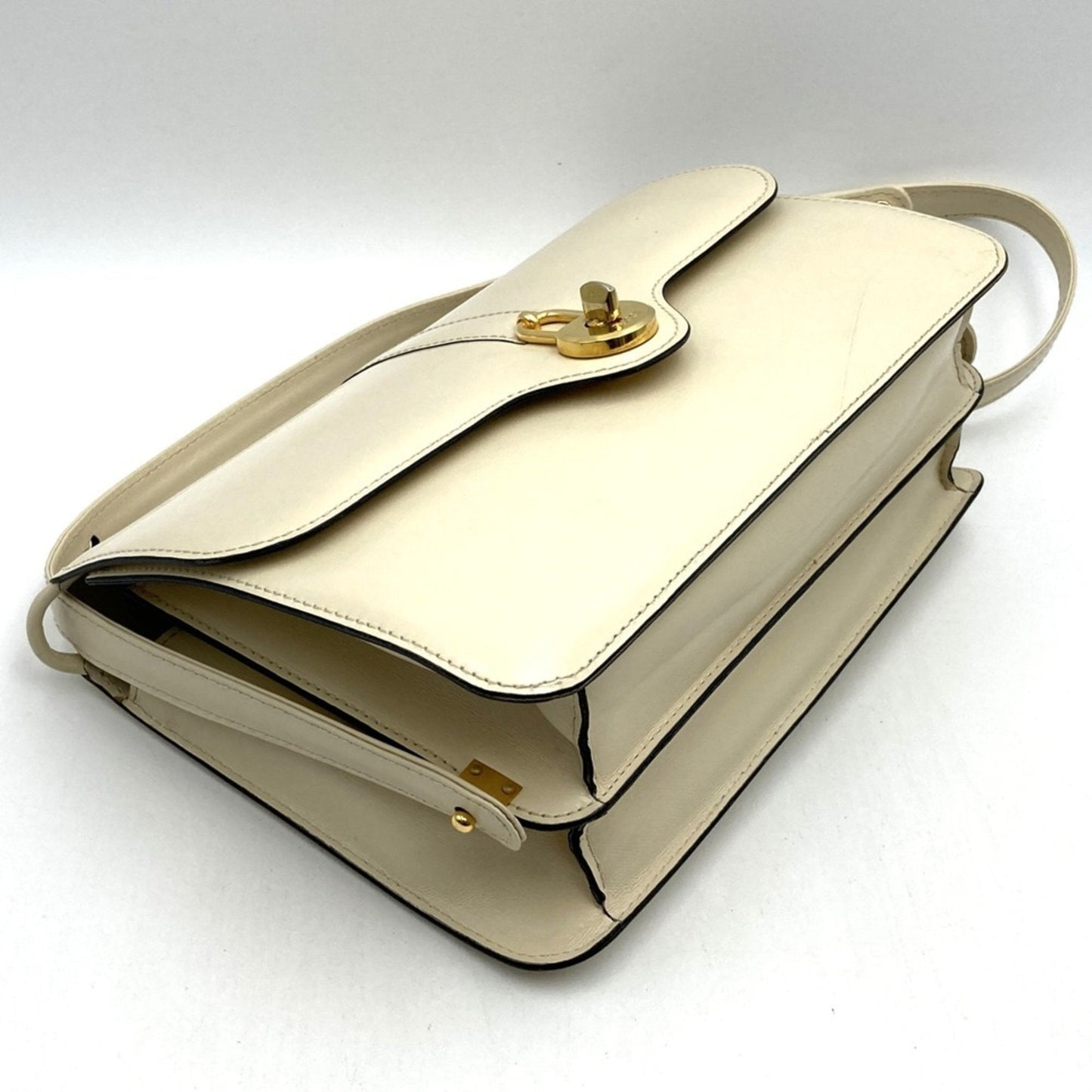 Gucci White Leather Shoulder Bag ( )