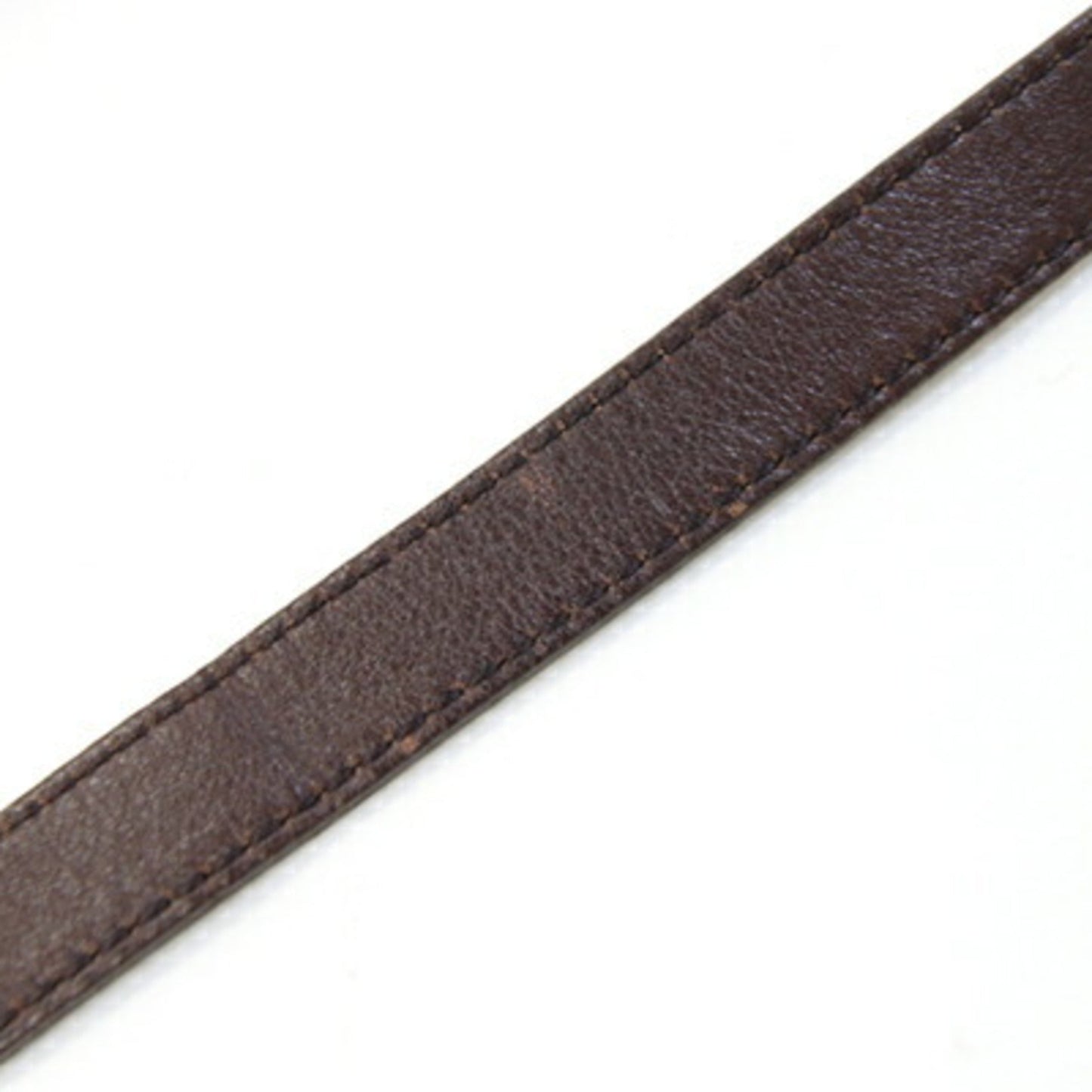 Gucci Dark Brown Leather Pochette Shoulder Bag ( )