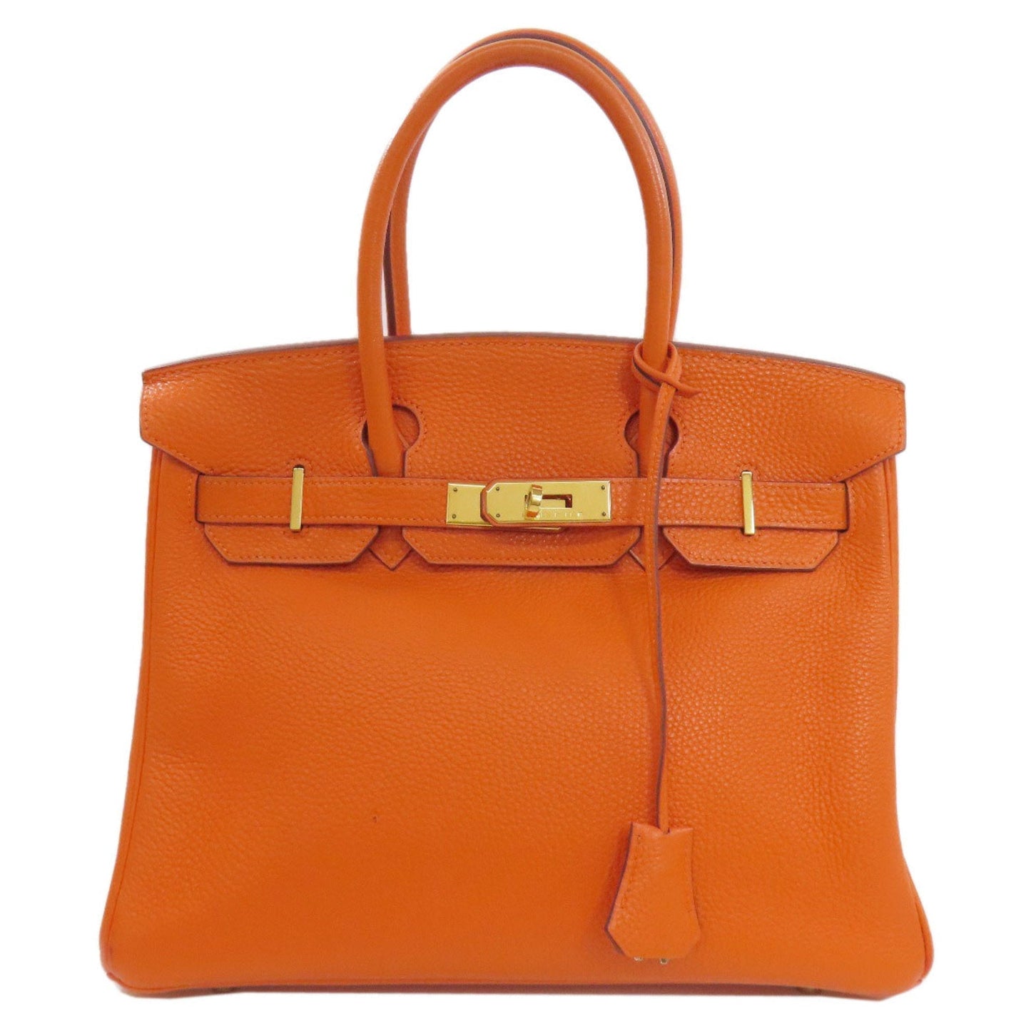 Hermes Orange Togo Leather Handbag ( )