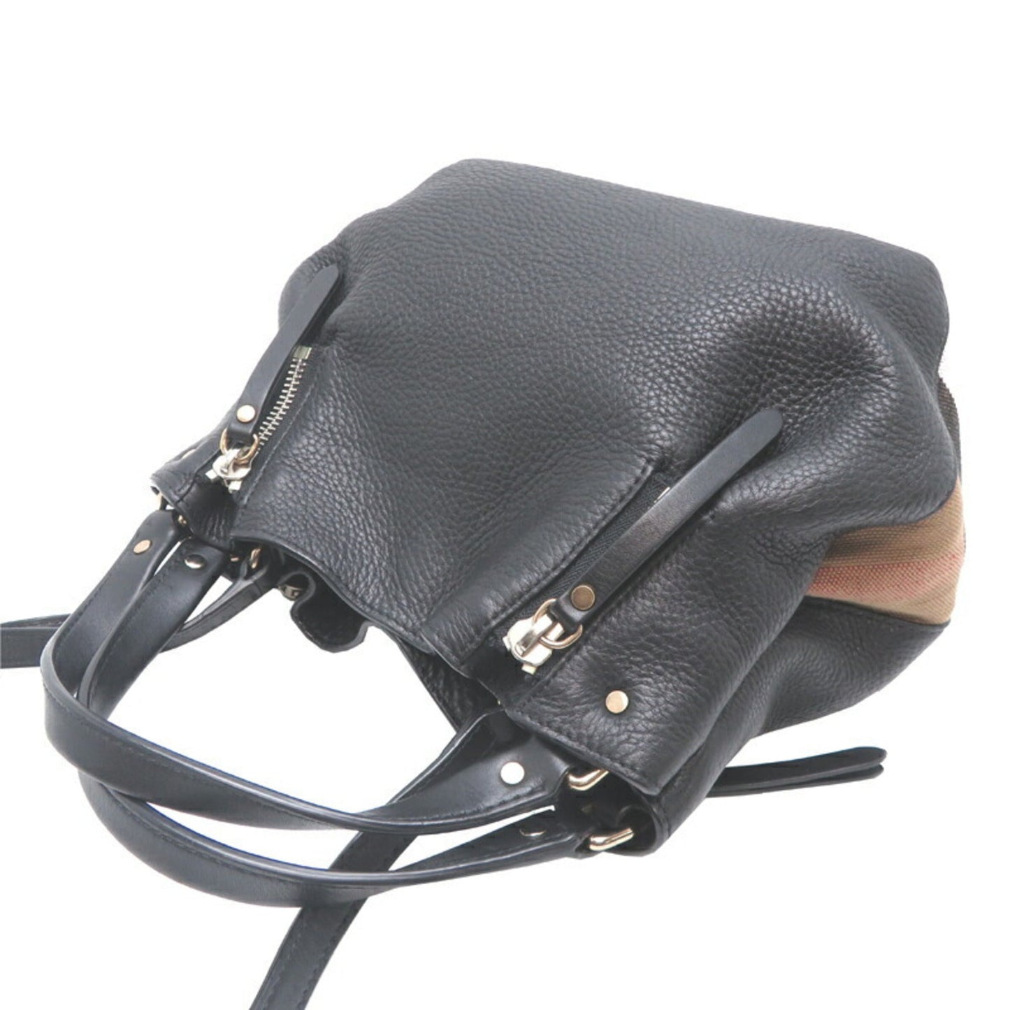 Burberry Black Leather Shoulder Bag ( )