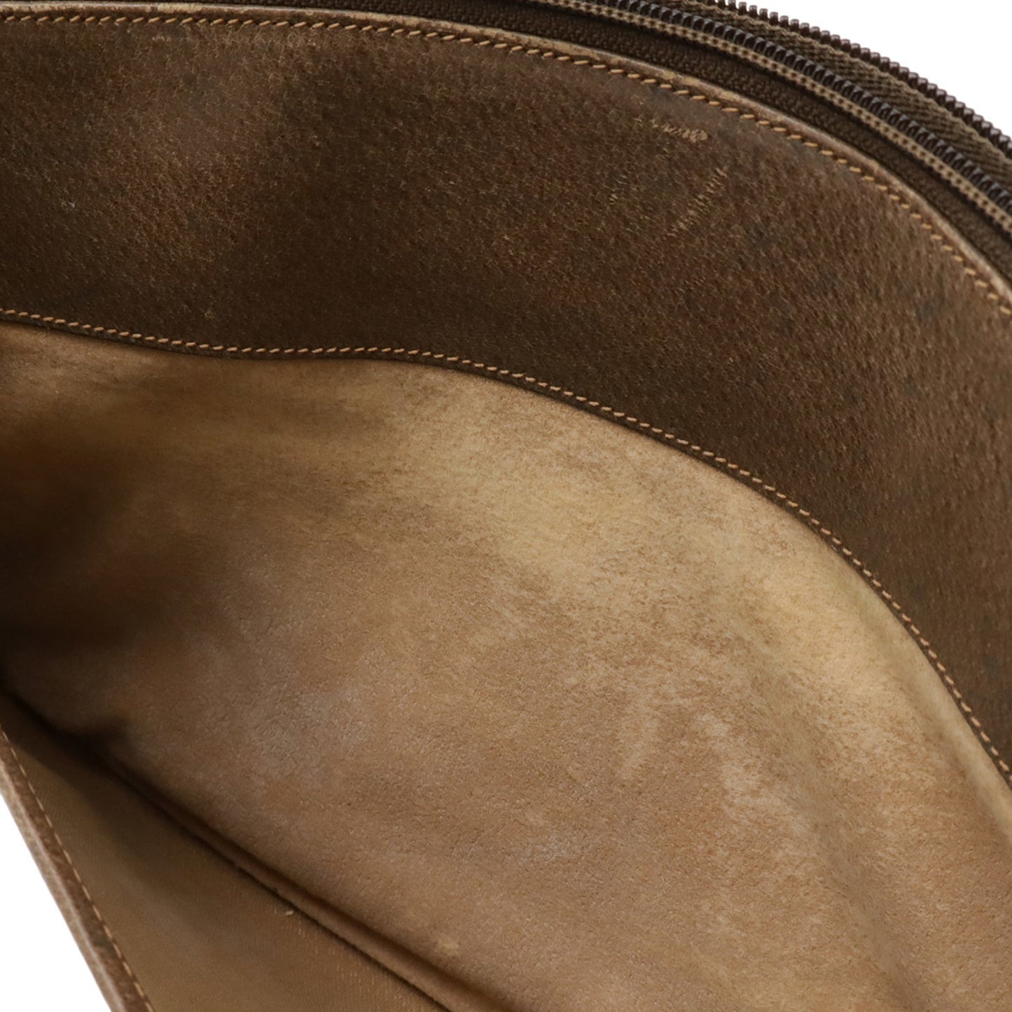 Gucci Gg Plus Beige Coated Canvas Leather Clutch Bag Pochette Shoulder Bag ( )