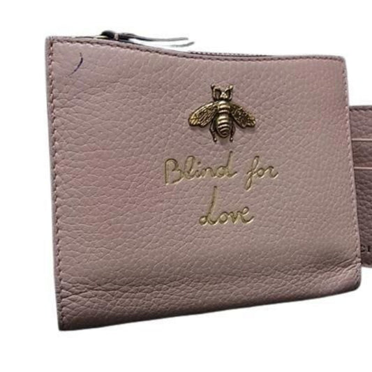 Gucci Light Pink Leather Wallet (Bi-Fold) ( )