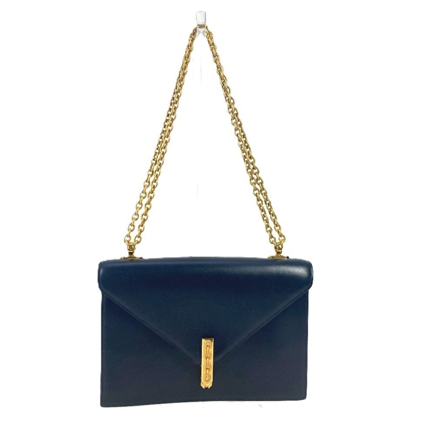 Hermes Navy Box Calf Leather Shoulder Bag ( )