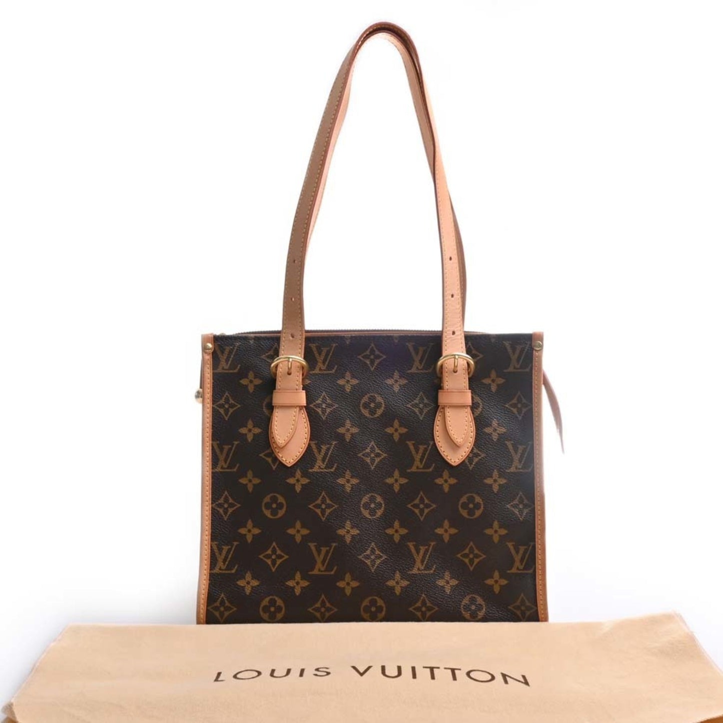 LOUIS VUITTON Monogram Popincourt Haut Tote Bag Brown Women's