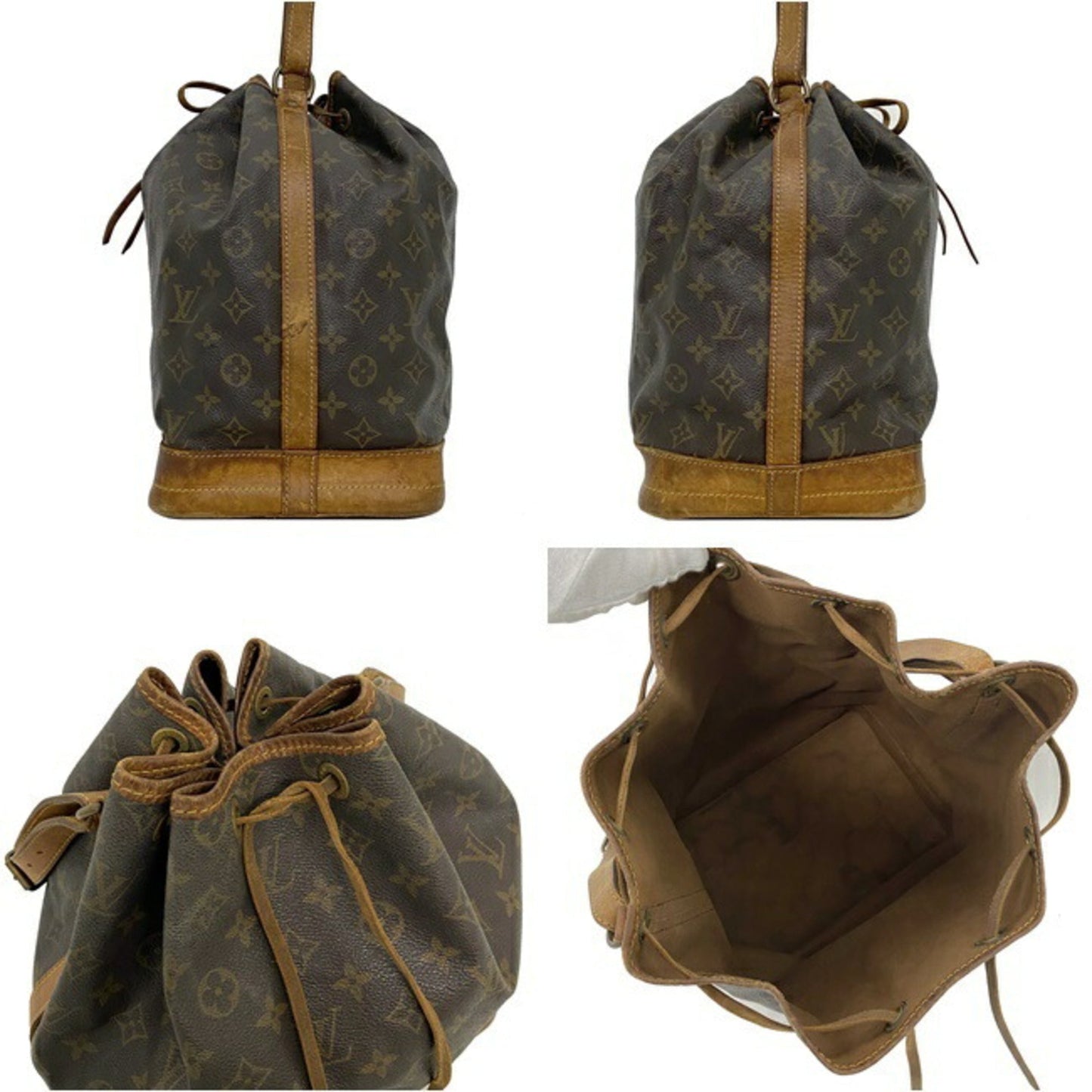 Louis Vuitton Bag Noe Brown Monogram M42224 Shoulder Louis Vuitton Ladies LV Nume Leather