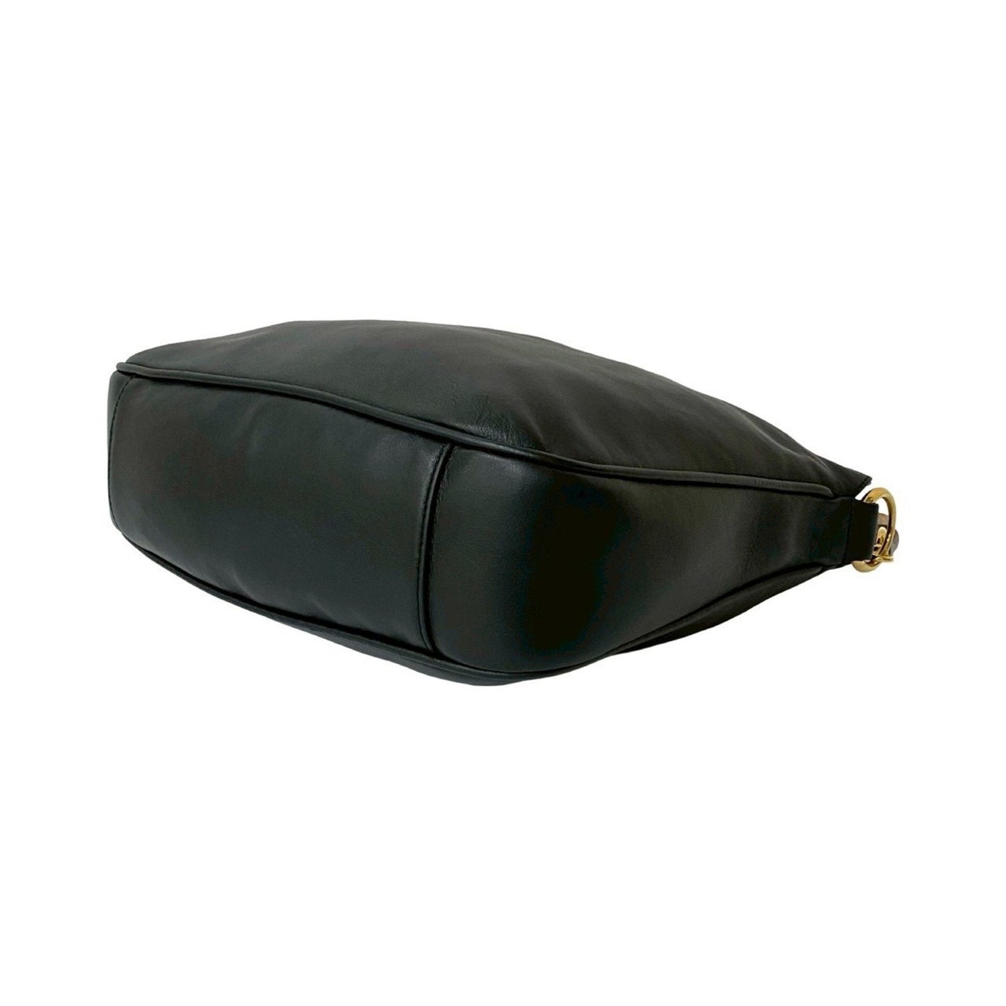 Gucci Black Leather Handbag Tote Bag ( )