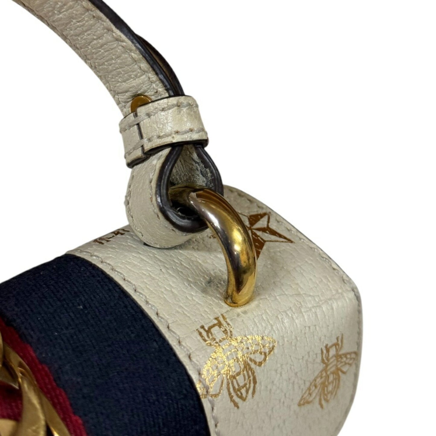 Gucci White Leather Shoulder Bag ( )