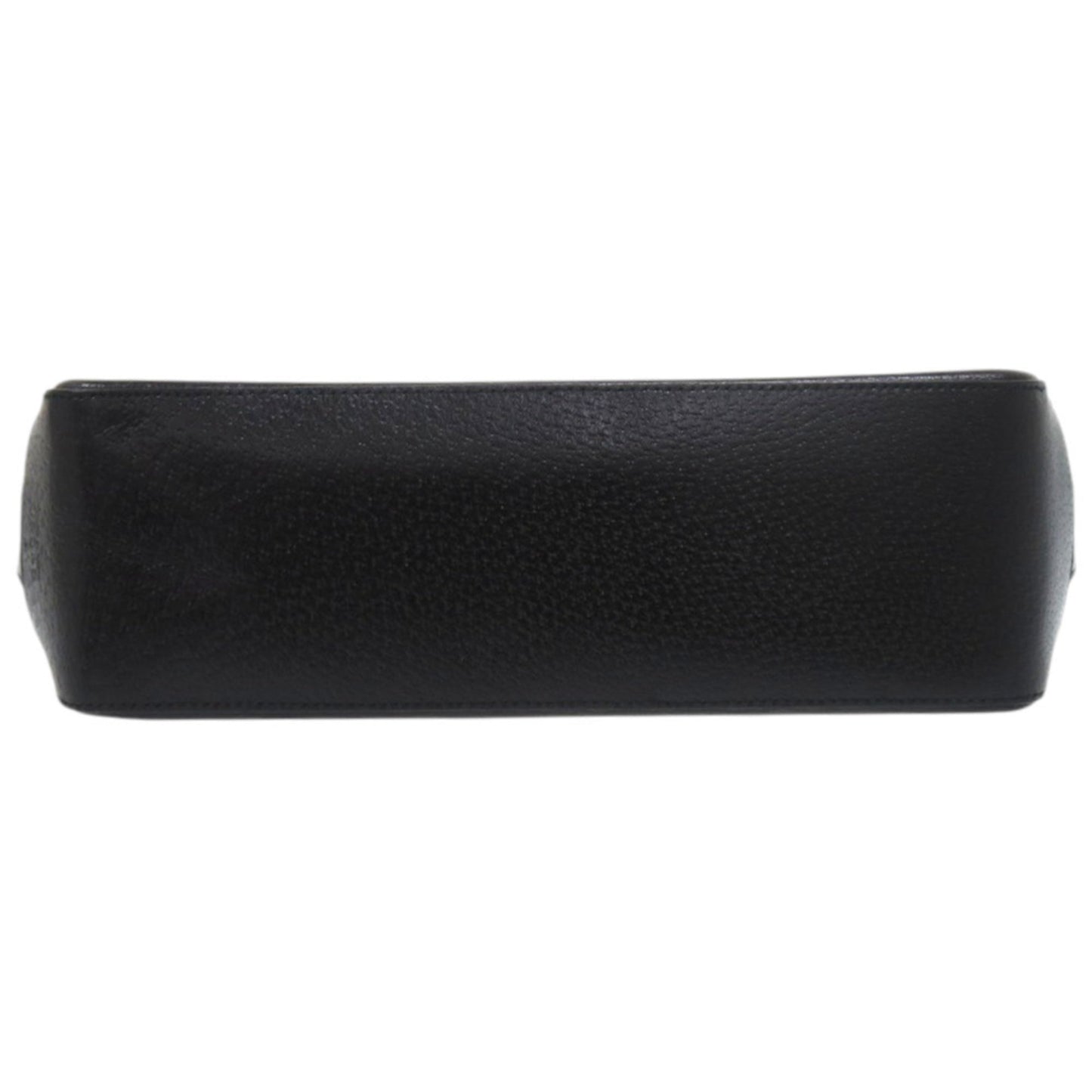 Gucci Black Suede Plastic Leather Shoulder Bag ( )