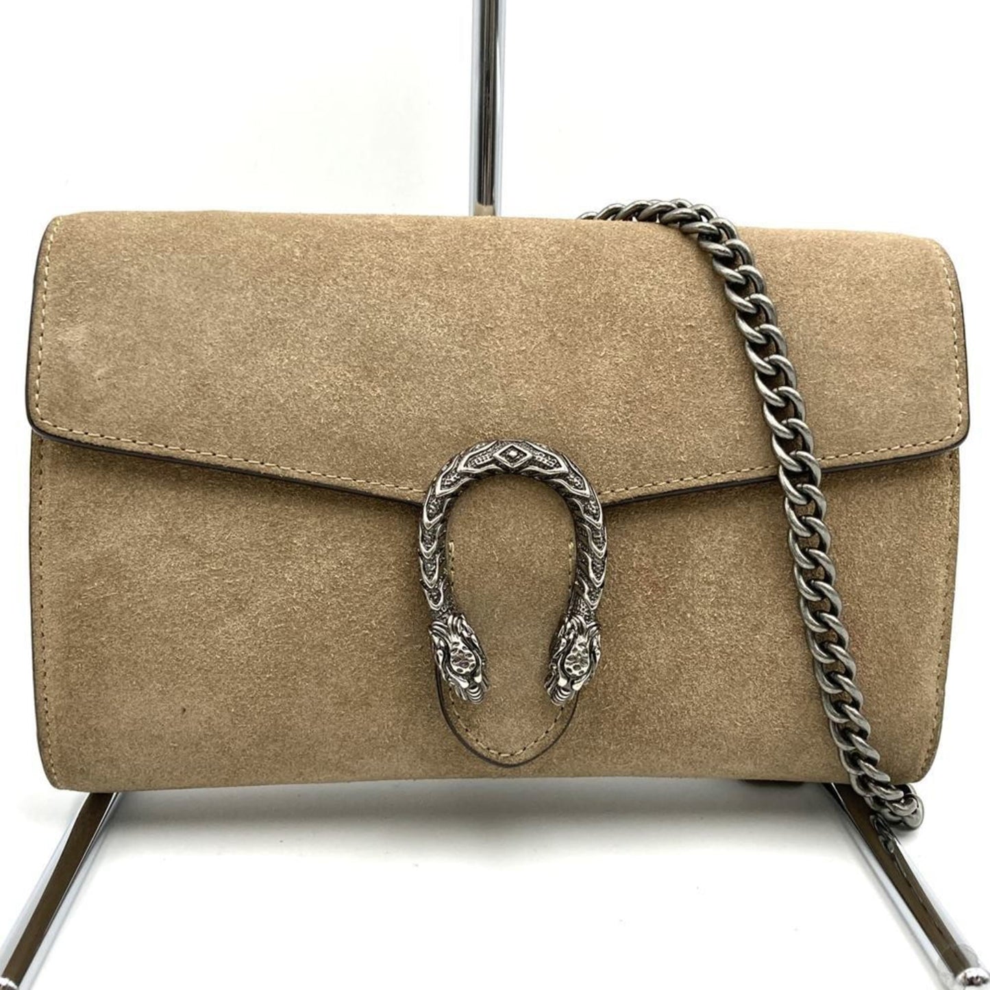 Gucci Beige Suede Shoulder Bag ( )