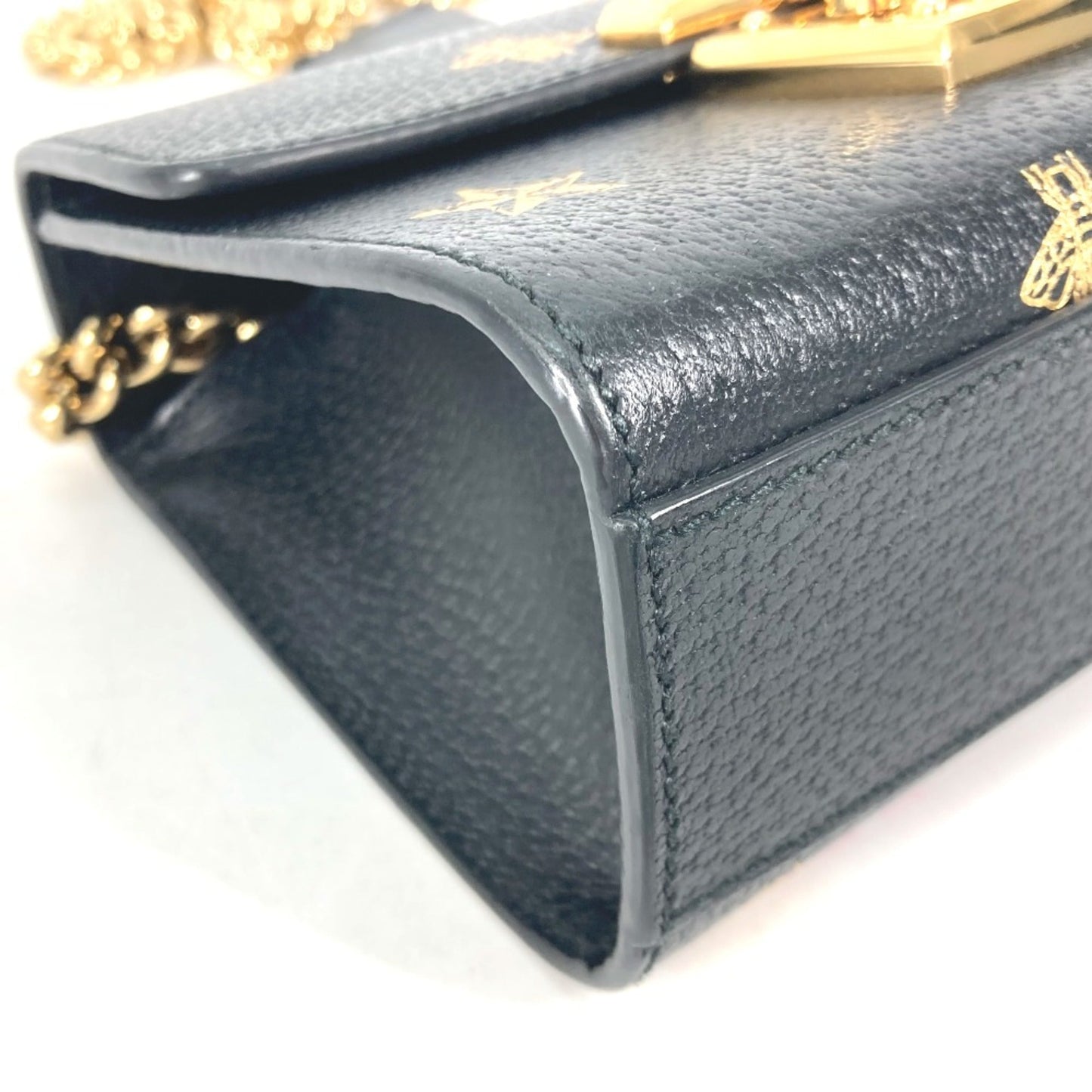 Gucci Black Leather Shoulder Bag ( )