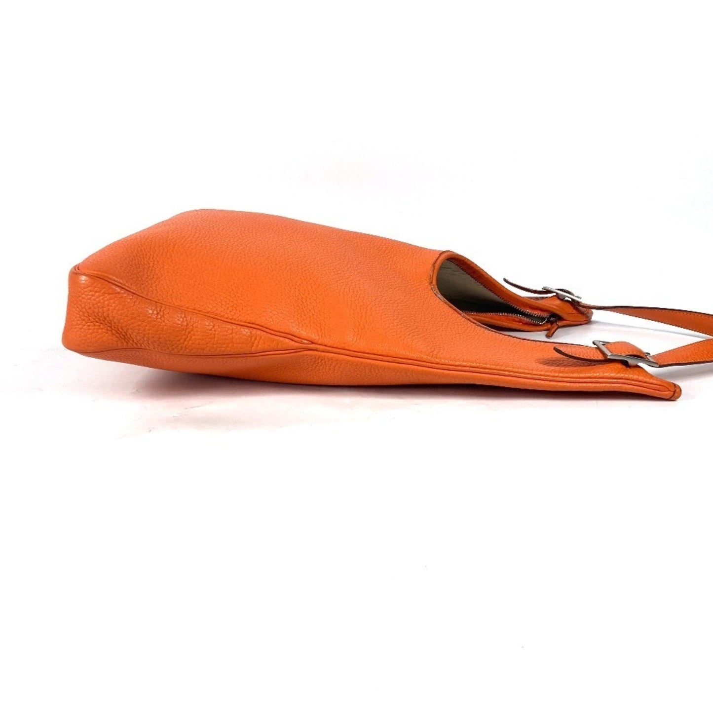 Hermes Orange Taurillon Clemence Leather Shoulder Bag ( )