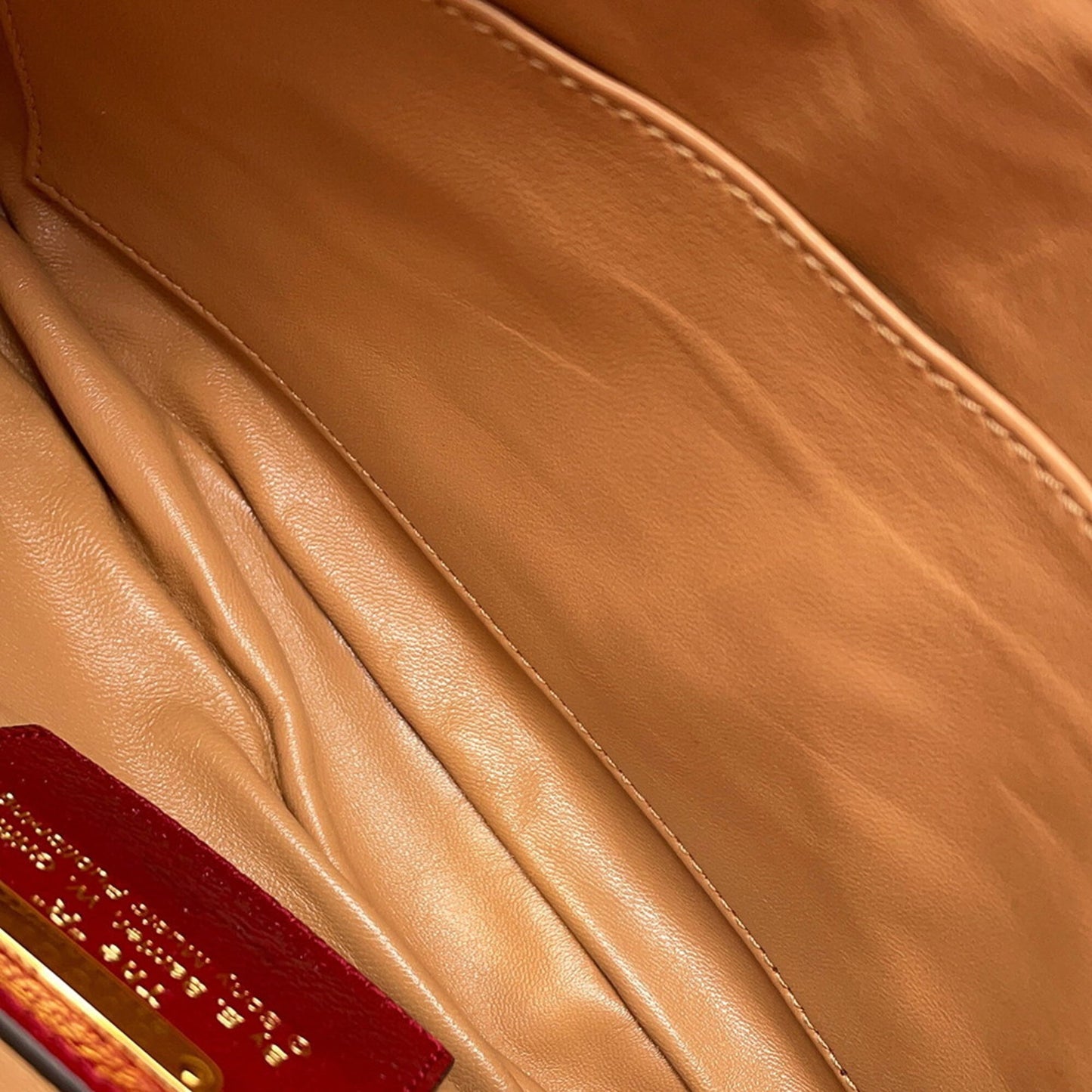 Gucci Ivory Red Color Canvas Leather Handbag Shoulder Bag ( )