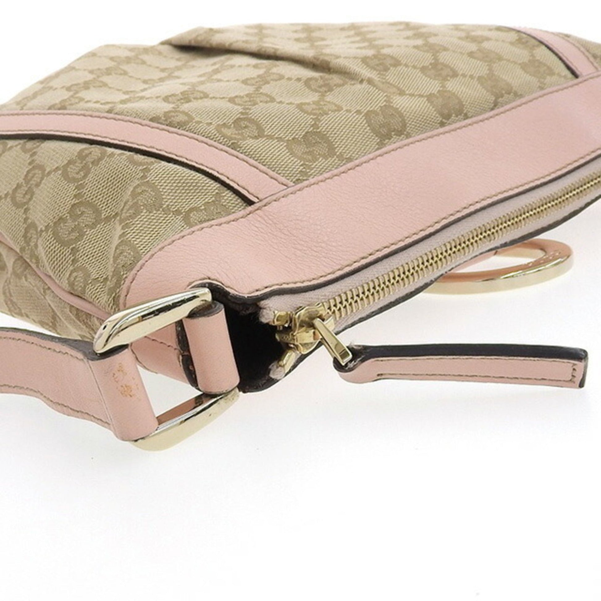 Gucci Lou Pochette Leather Canvas Shoulder Bag