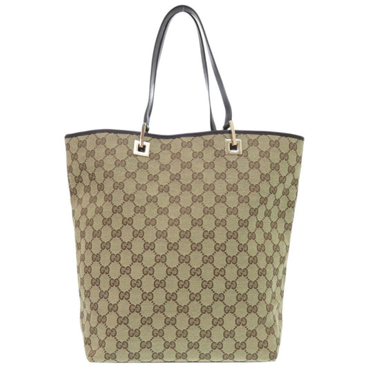 Gucci Beige Gg Canvas Tote Bag ( )