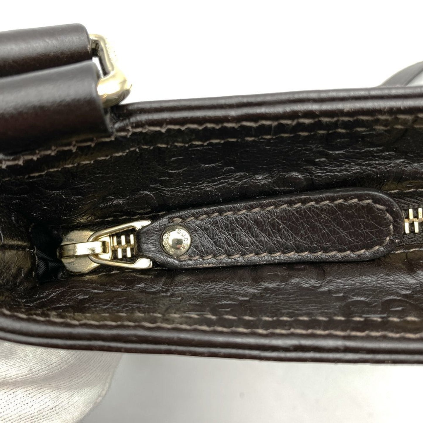 Gucci Brown Leather Shoulder Bag ( )