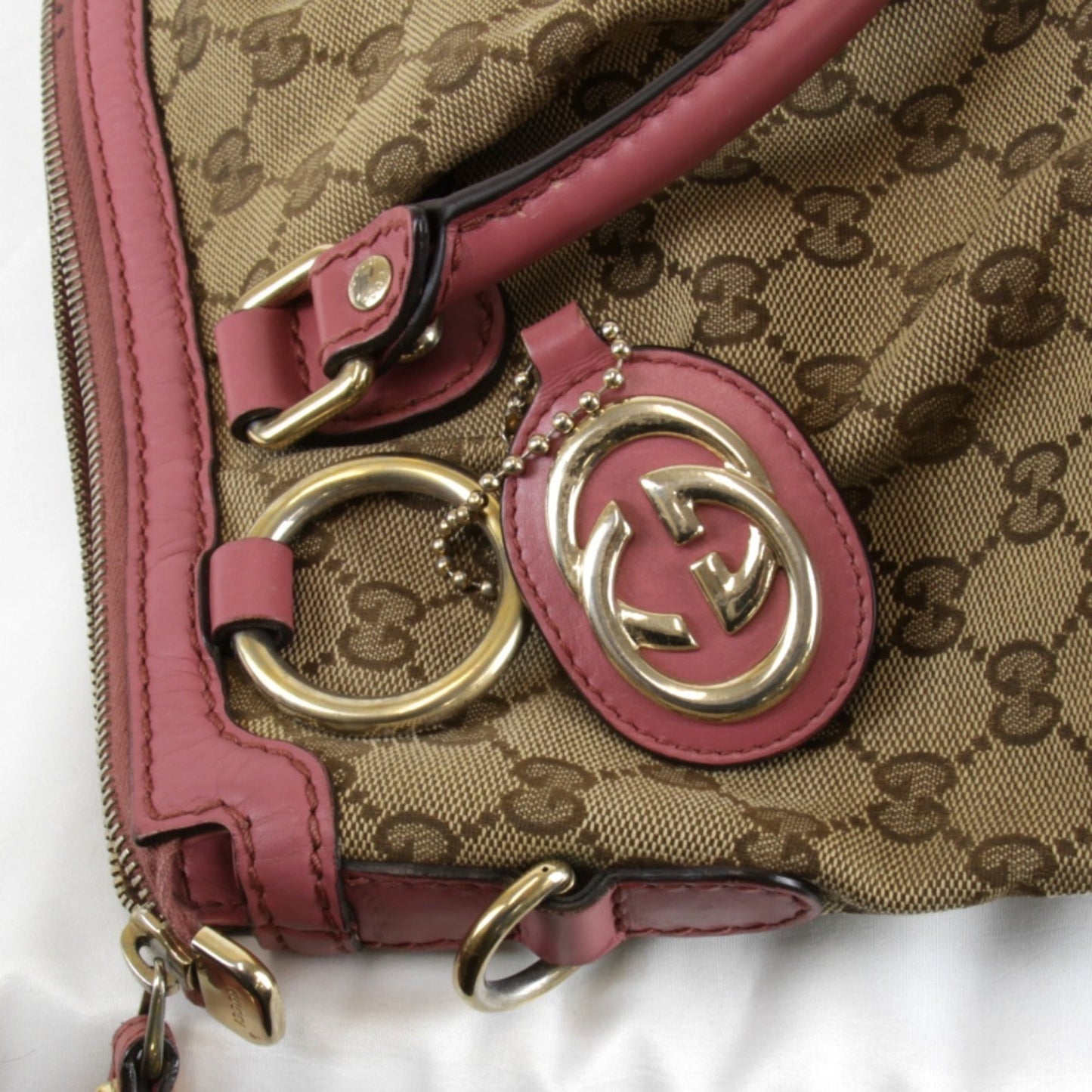 Gucci Brown Gg Canvas Shoulder Bag ( )