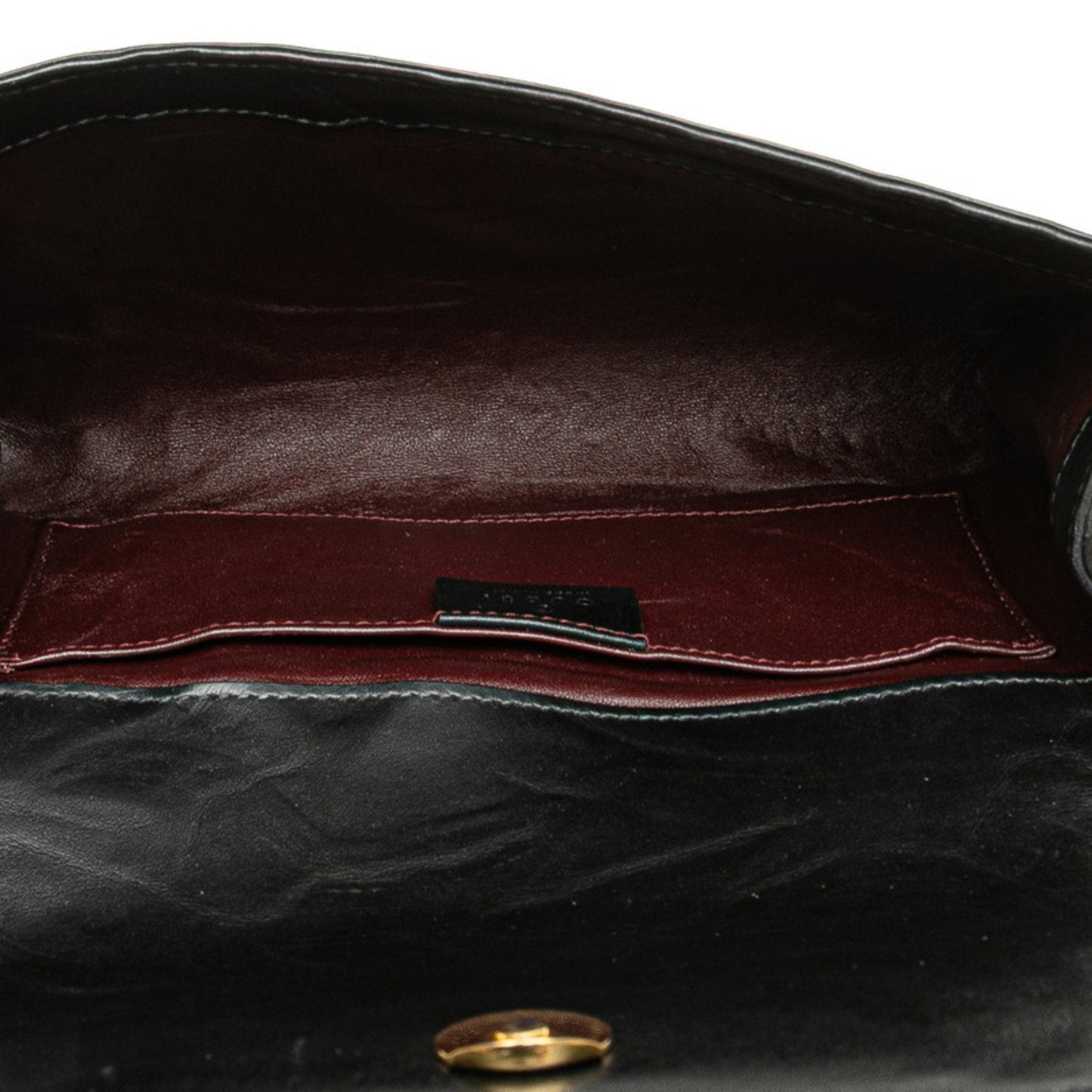 Gucci Black Leather Handbag Shoulder Bag ( )