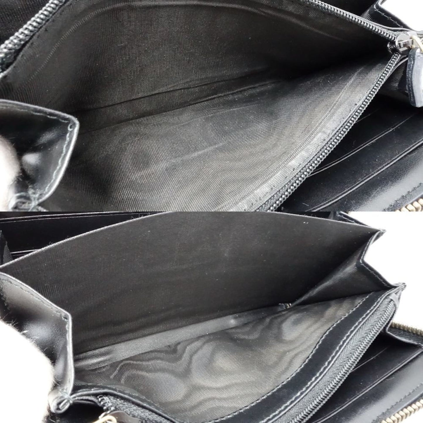 Gucci Black Leather Long Wallet (Bi-Fold) ( )