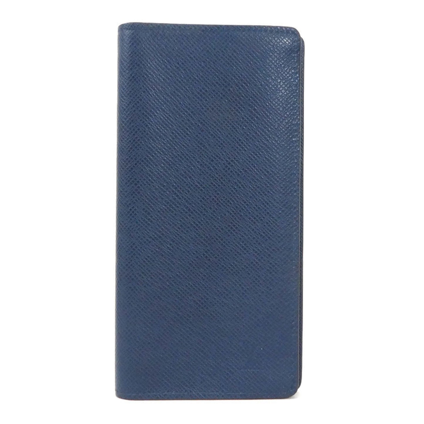 LOUIS VUITTON Bifold Long Wallet Taiga Portefeuille Brother Blue Marine Men's M30502