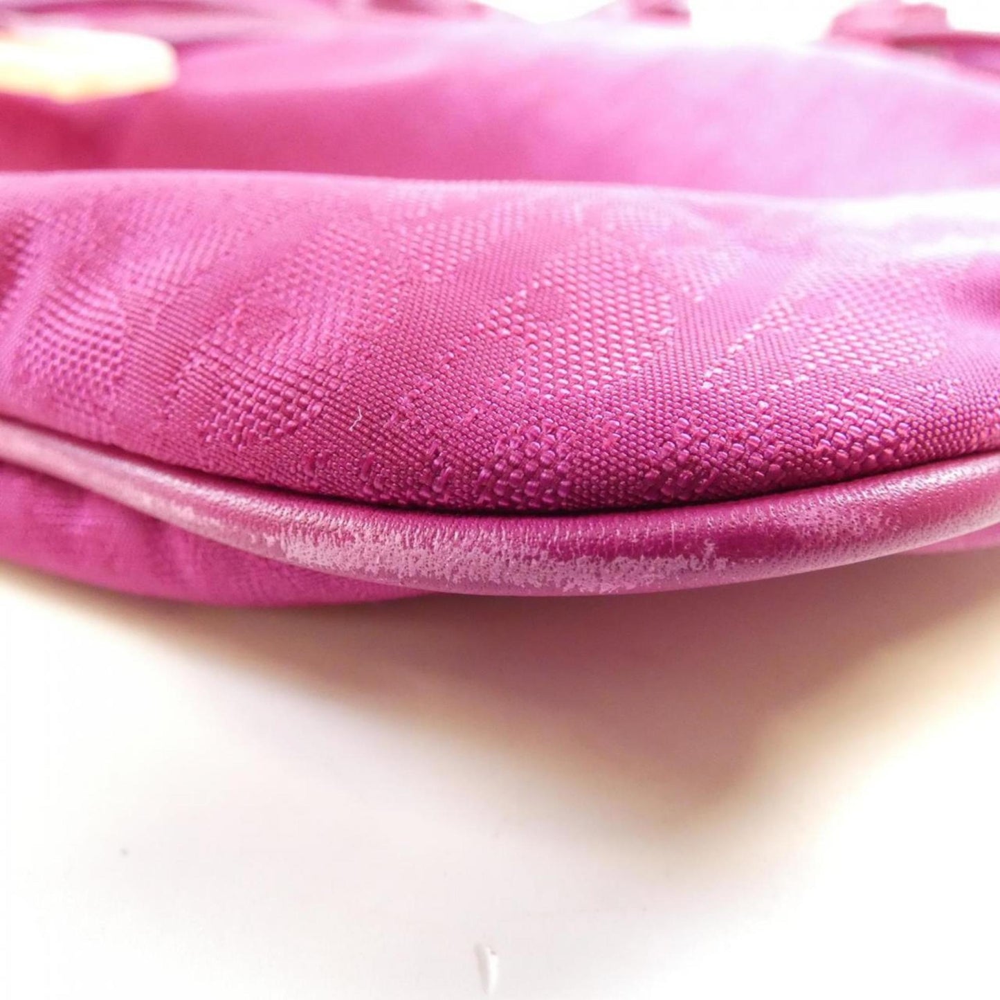 Christian Dior Silver Nylon Canvas Handbag ()