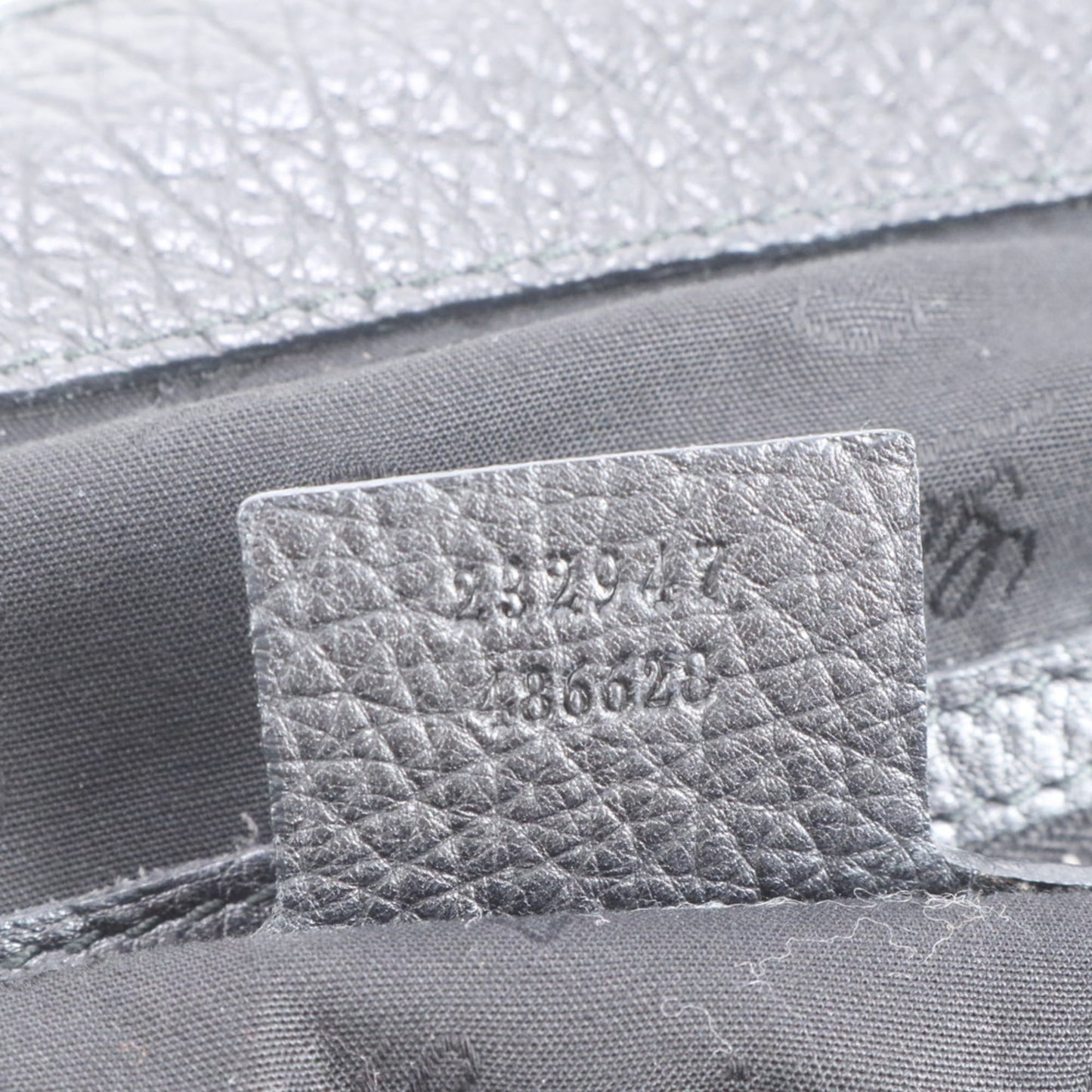 Gucci Black Leather Tote Bag ( )