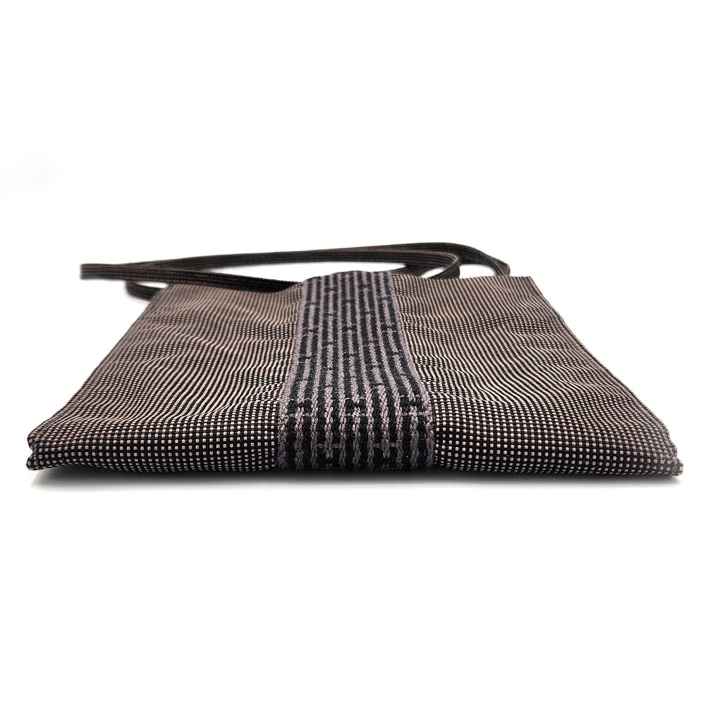 Hermes Her Line Gray Canvas Shoulder Bag ( )